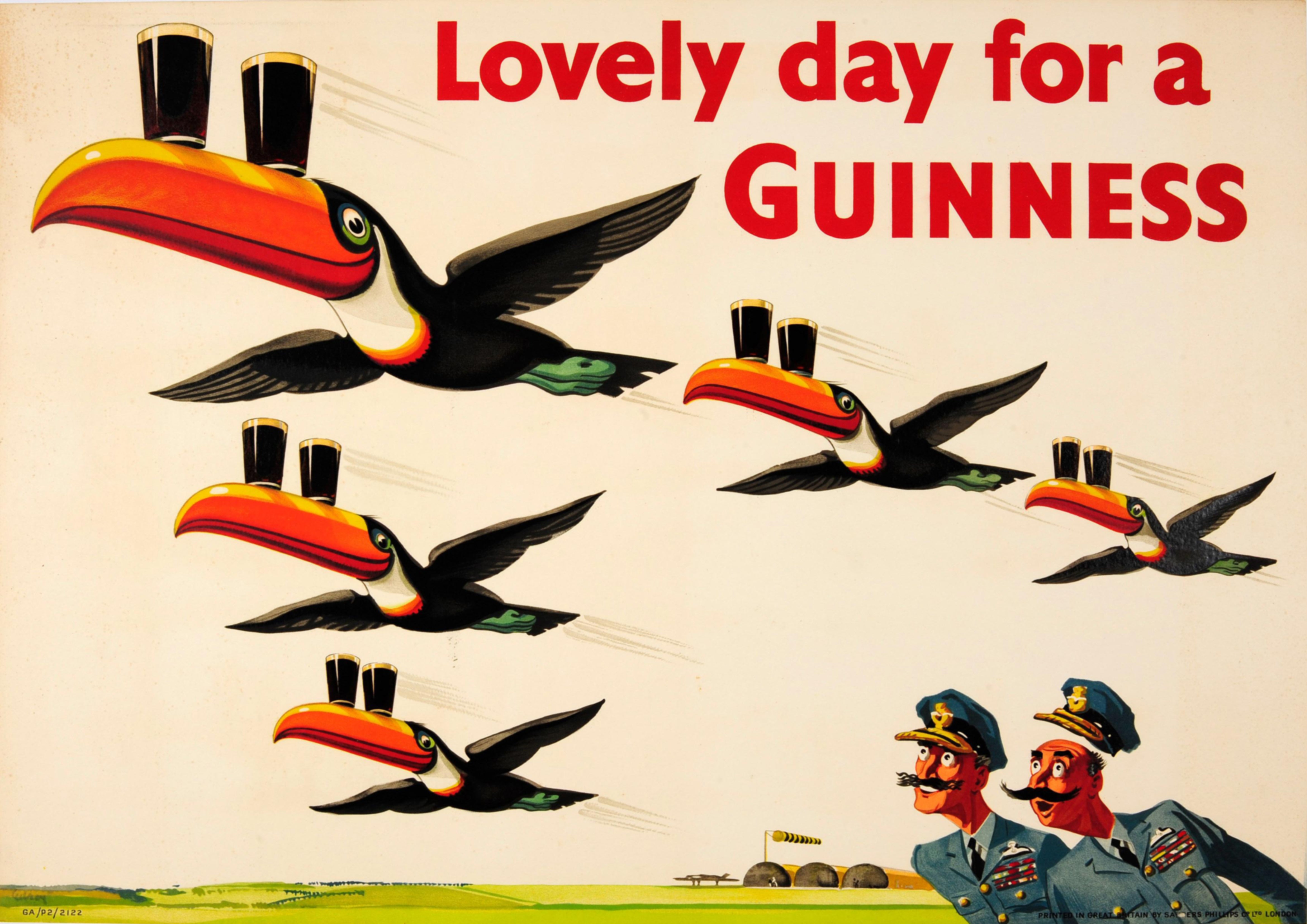 Reproduction Vintage "Guinness - Lovely Day" Advertising Poster, Size A1
