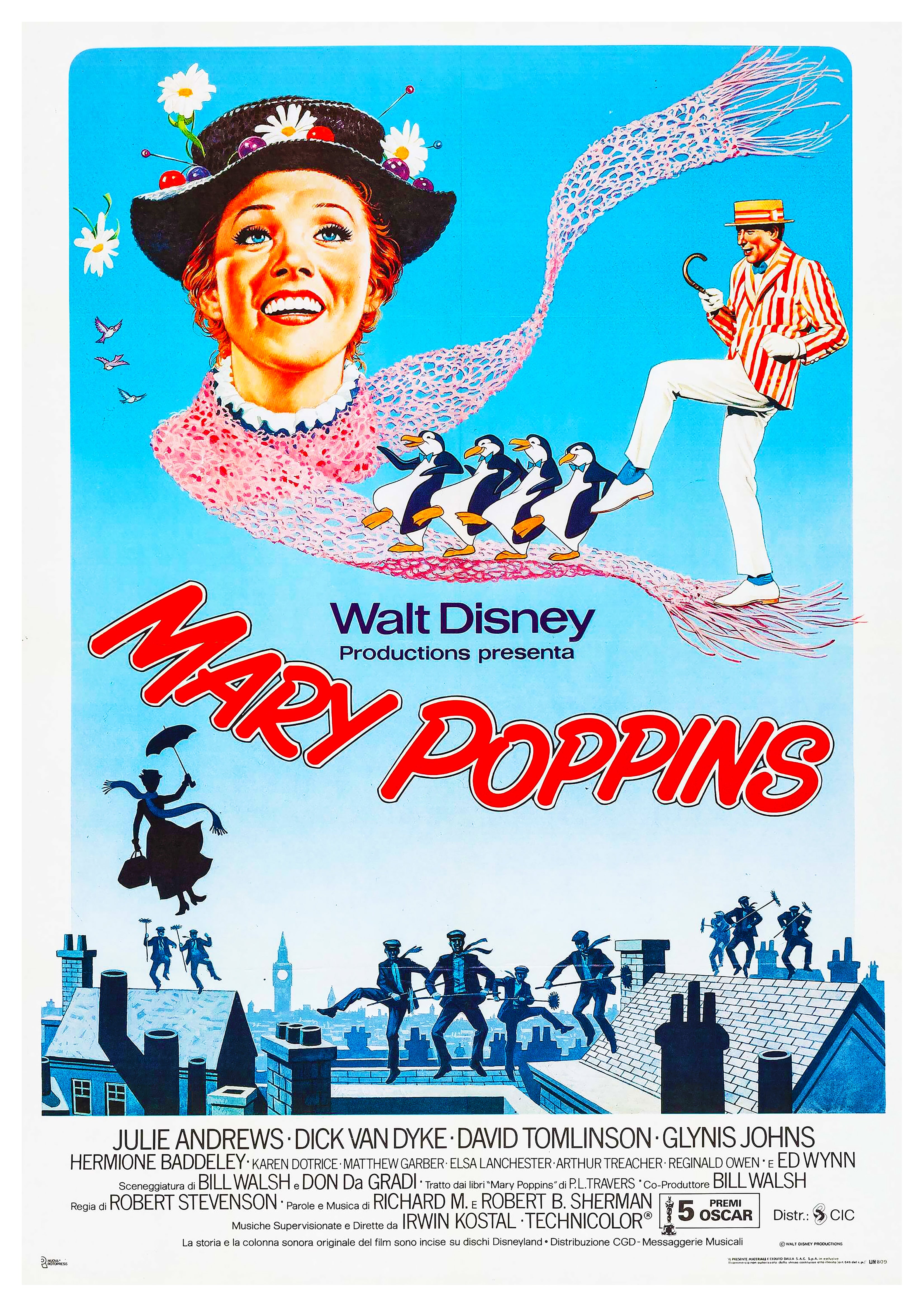 Reproduction Vintage "Mary Poppins" Musical Poster