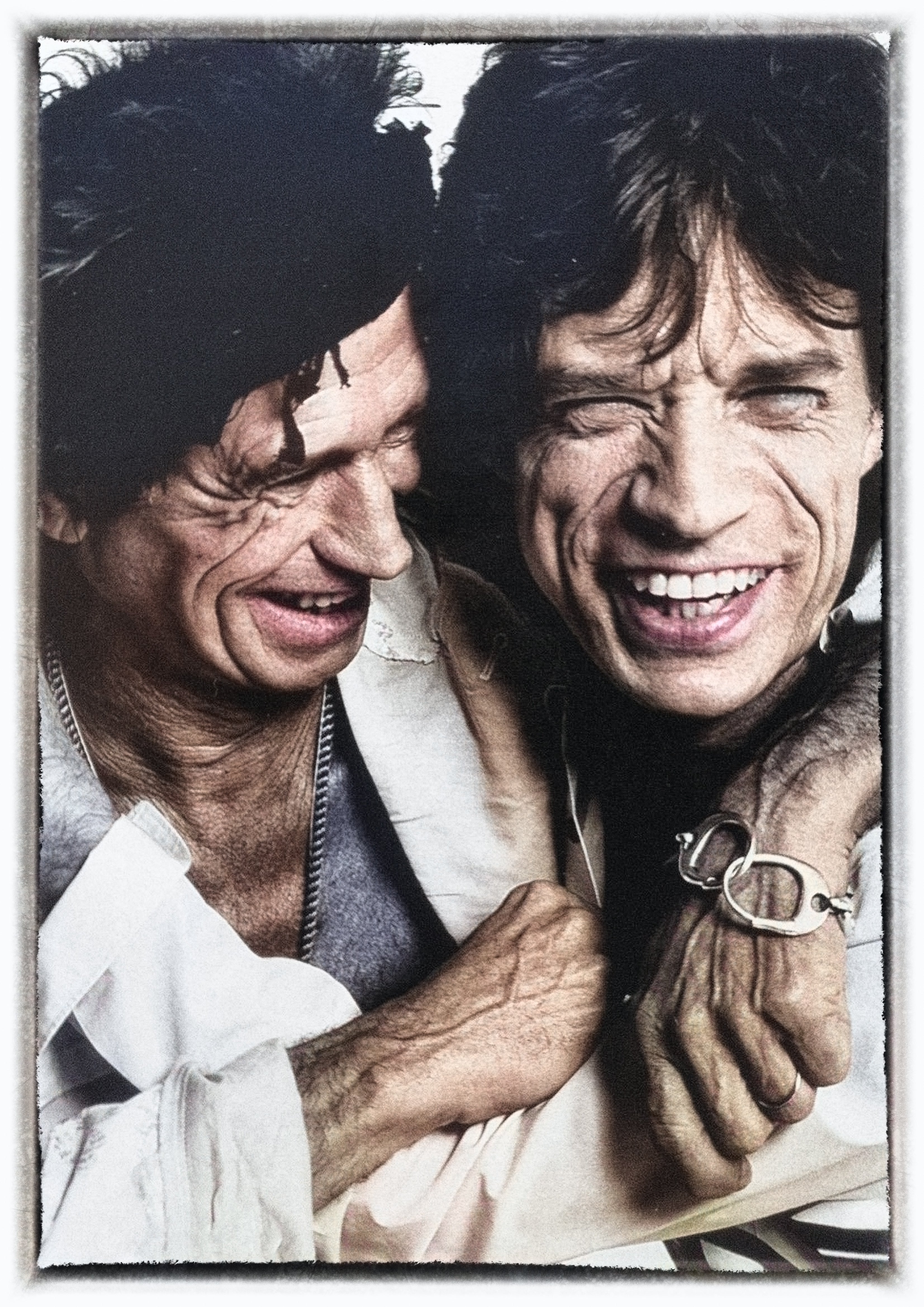 Reproduction Vintage The Rolling Stones "Mick & Keith" Music Poster, Size: A2
