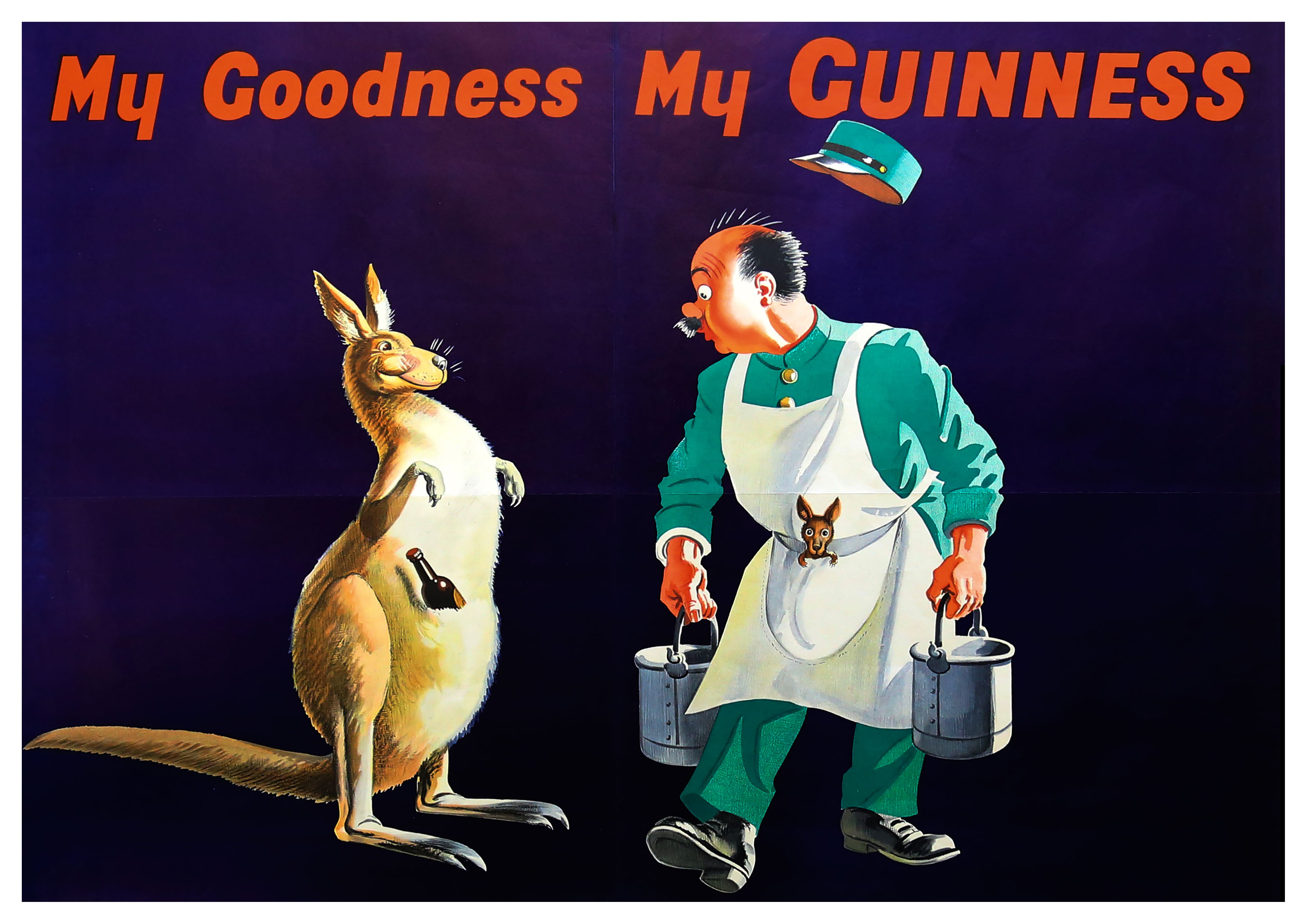 Reproduction Vintage "Guinness - My Goodness" Advertising Poster