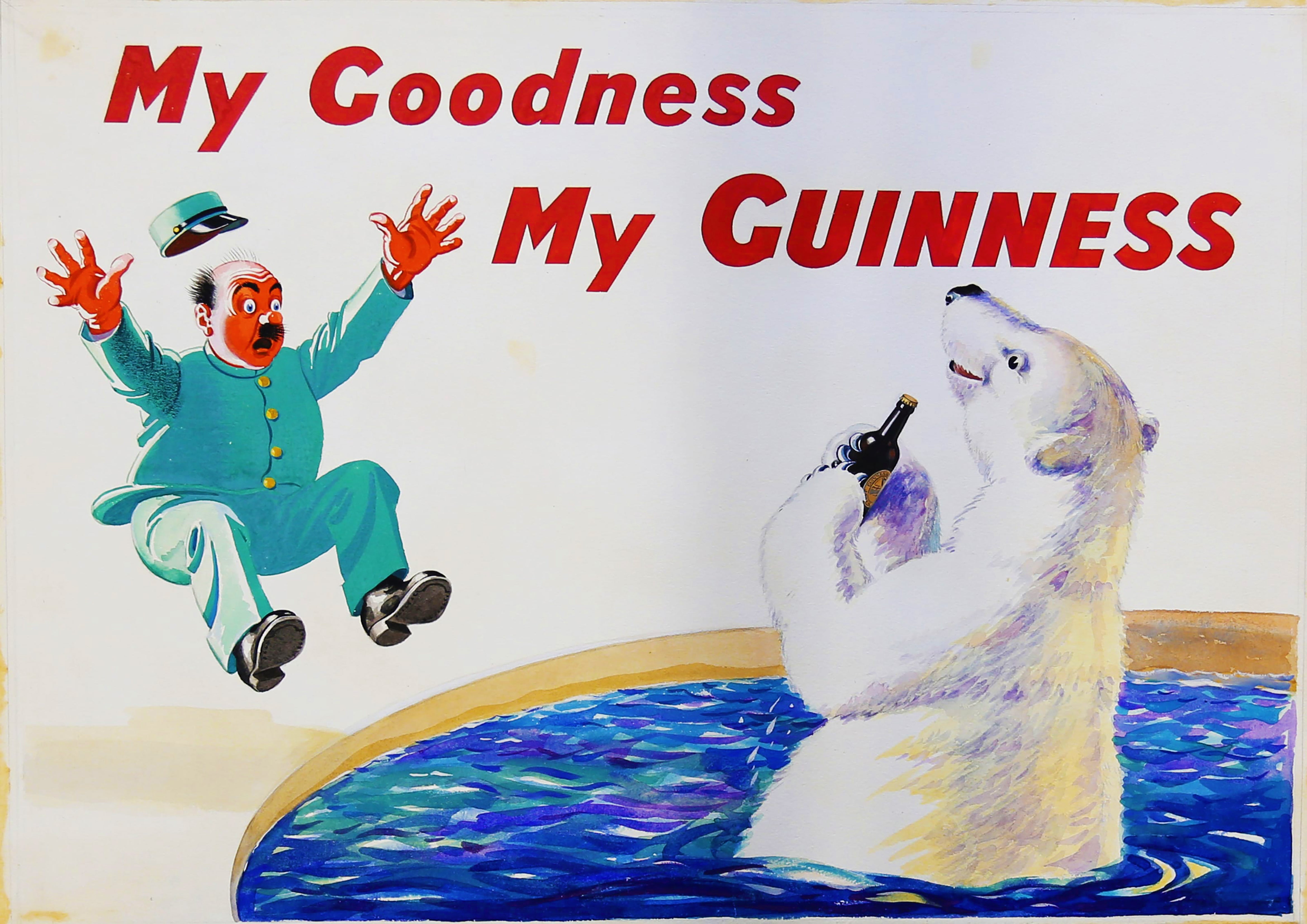 Reproduction Vintage "Guinness - My Goodness" Advertising Poster