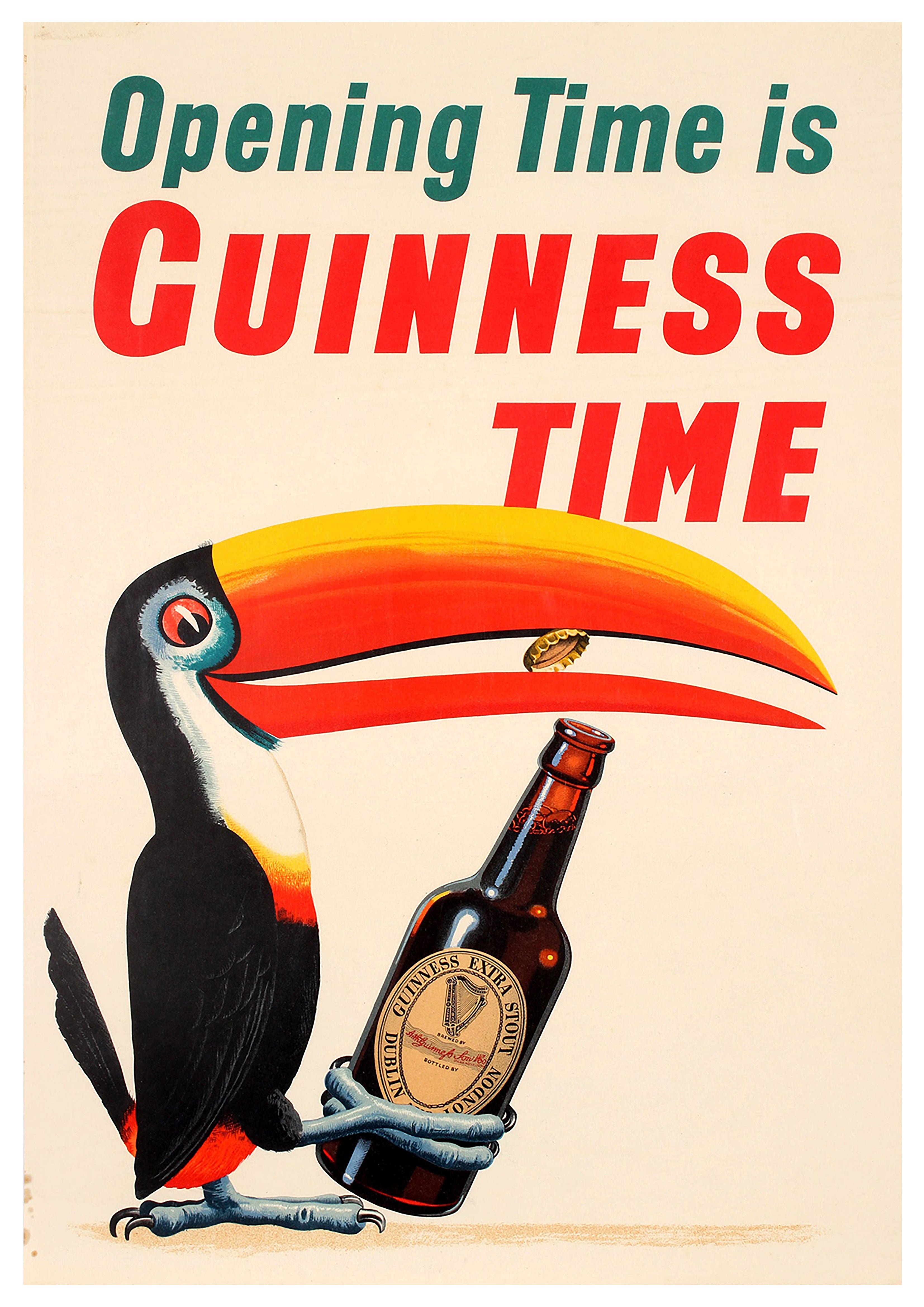 Reproduction Vintage "Guinness Time" Advertising Poster