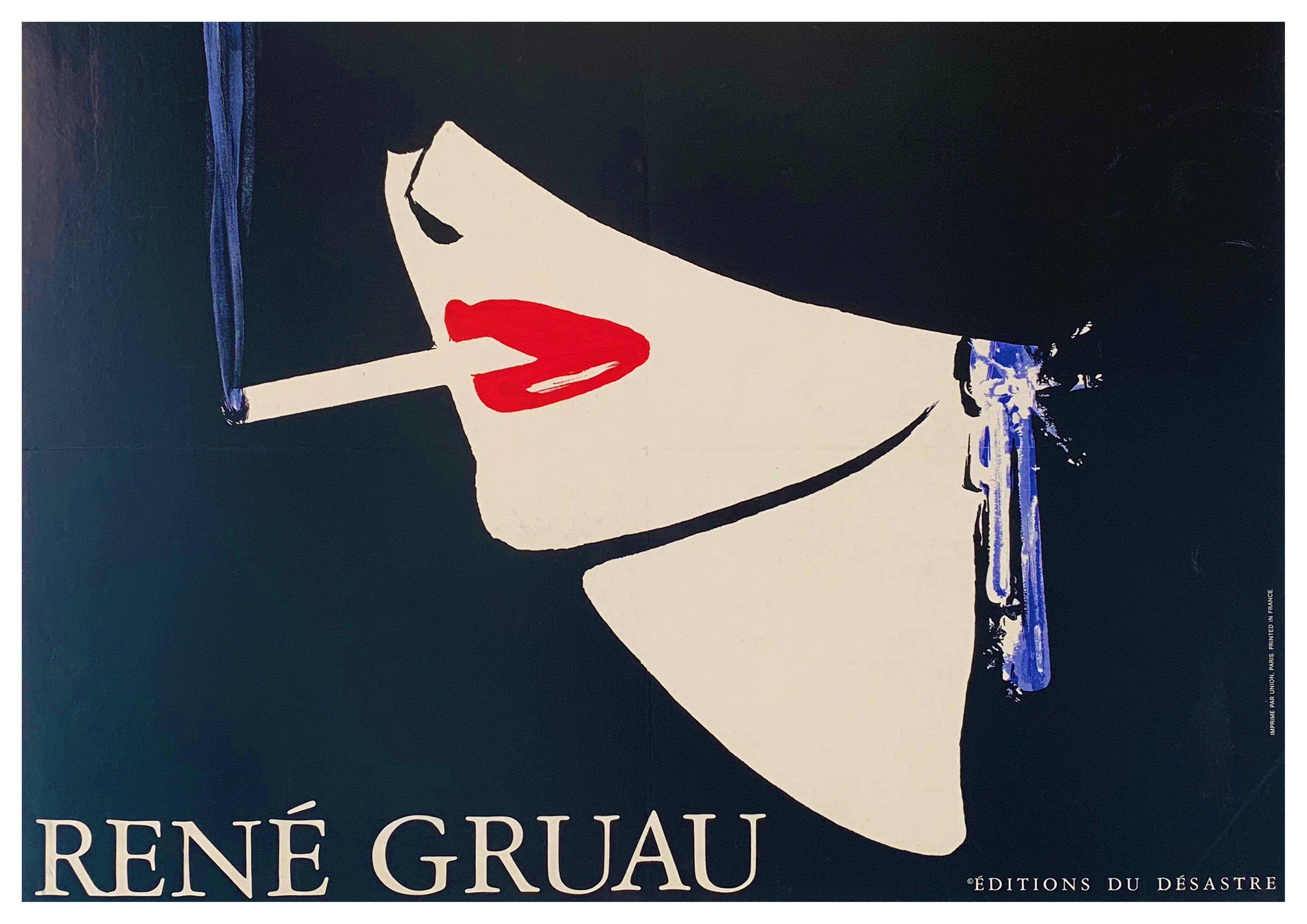 Reproduction Vintage "Rene Gruau" Cigarette Poster