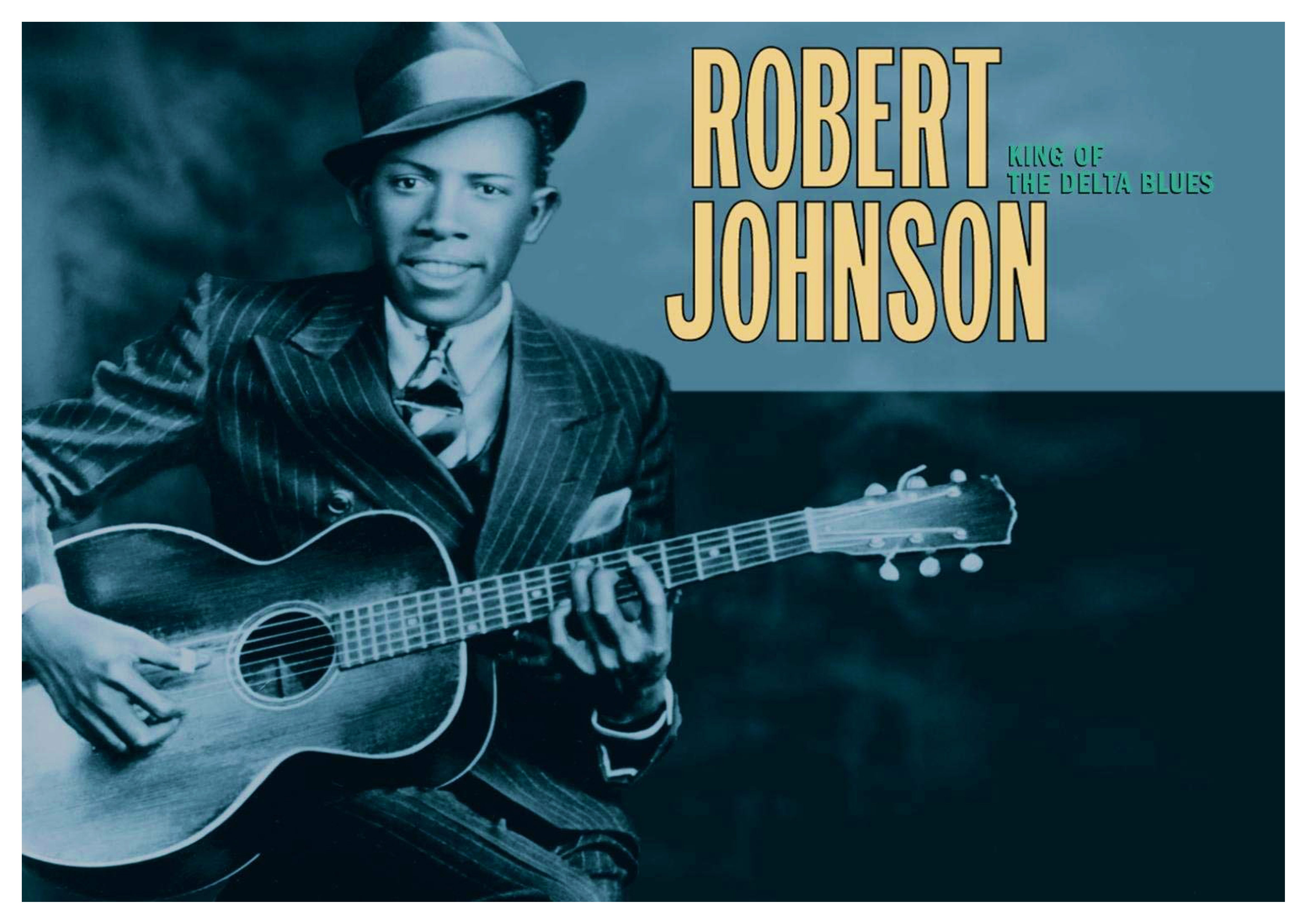 Reproduction Vintage Blues Music Poster "Robert Johnson" Size: A2