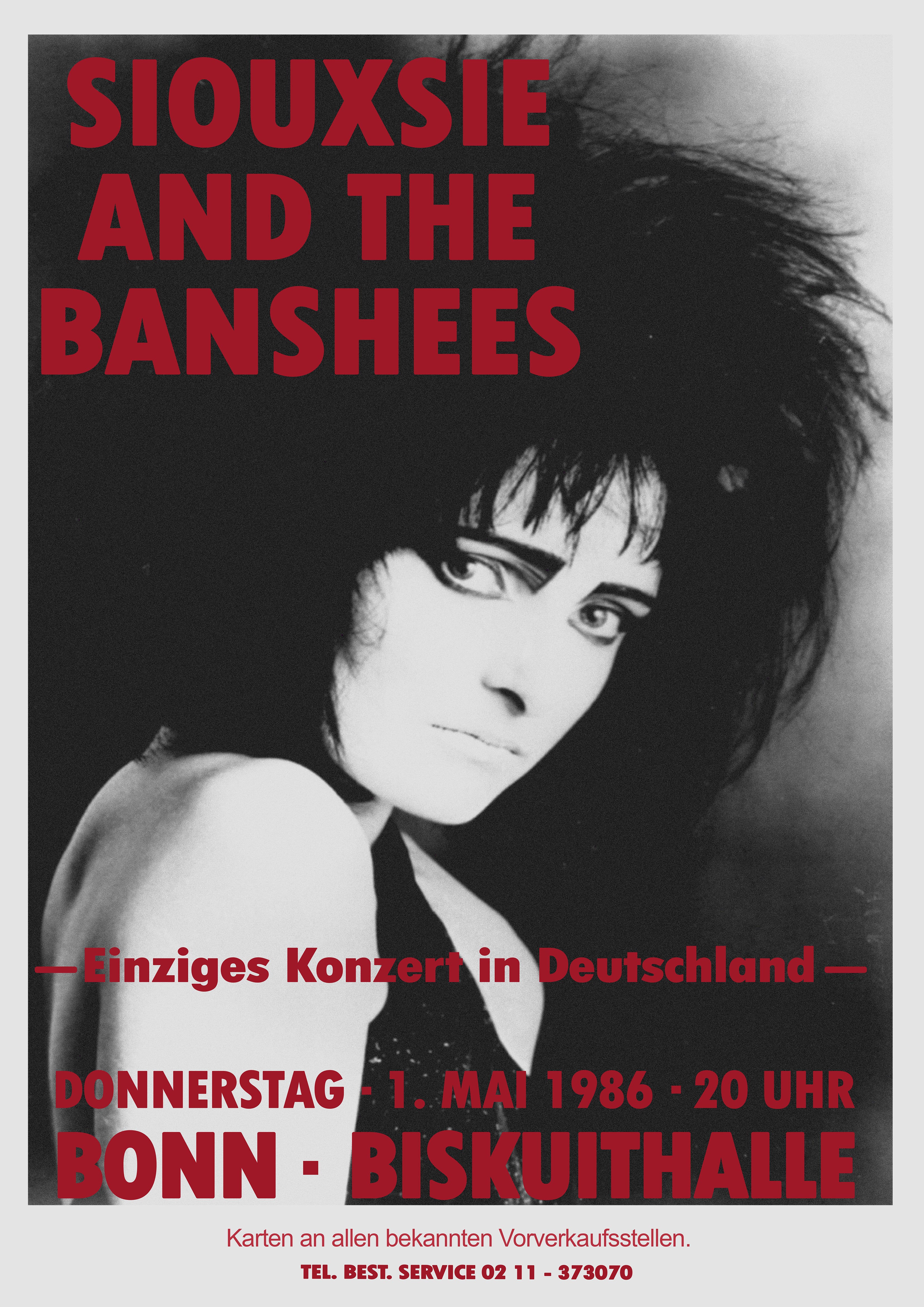Reproduction Alternate "Siouxsie & The Banshees" Music Poster, Home Wall Art Size: A2 (420mm x 594mm)