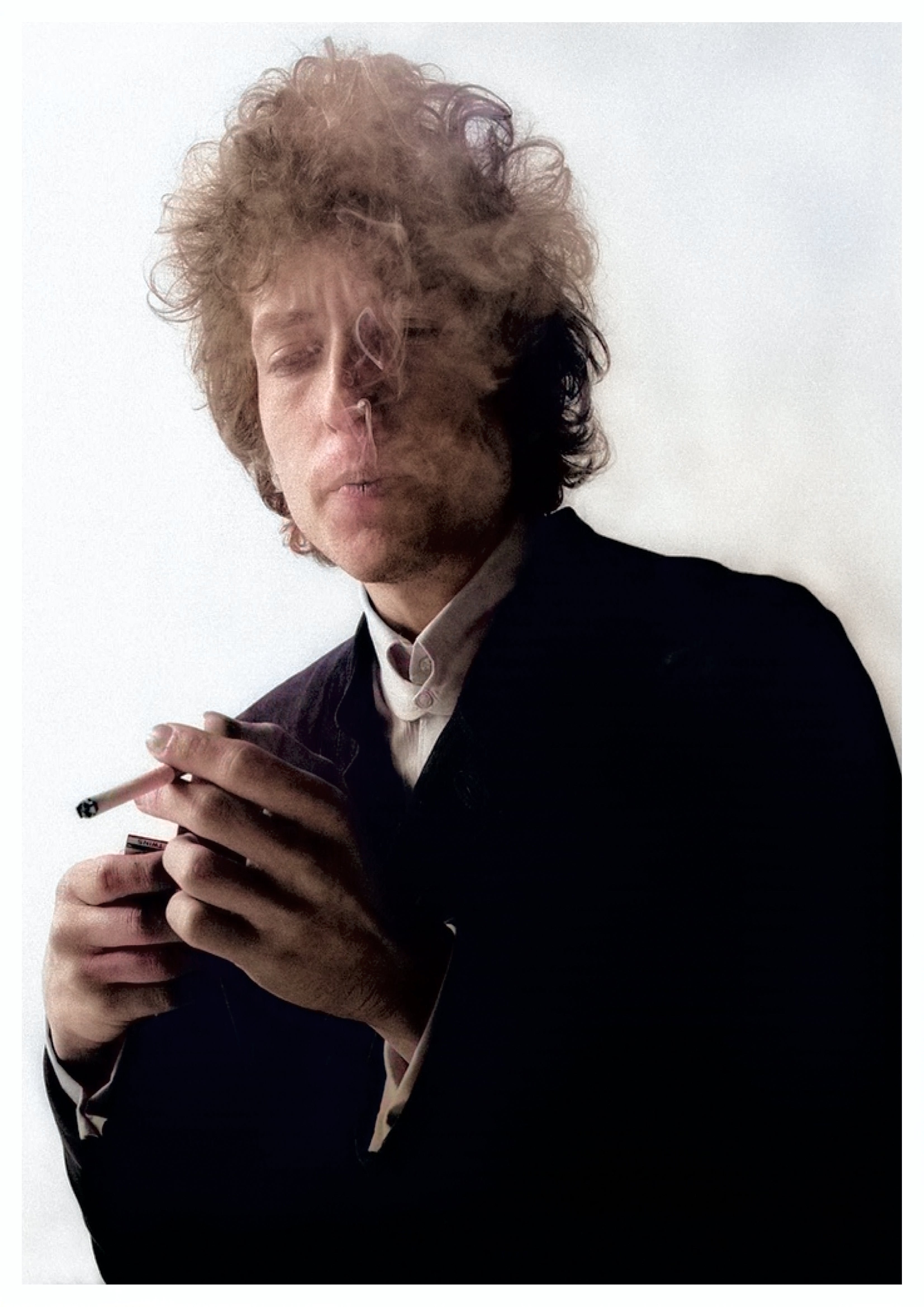 Reproduction Vintage Bob Dylan "Smoking" Music Poster, Size: A2
