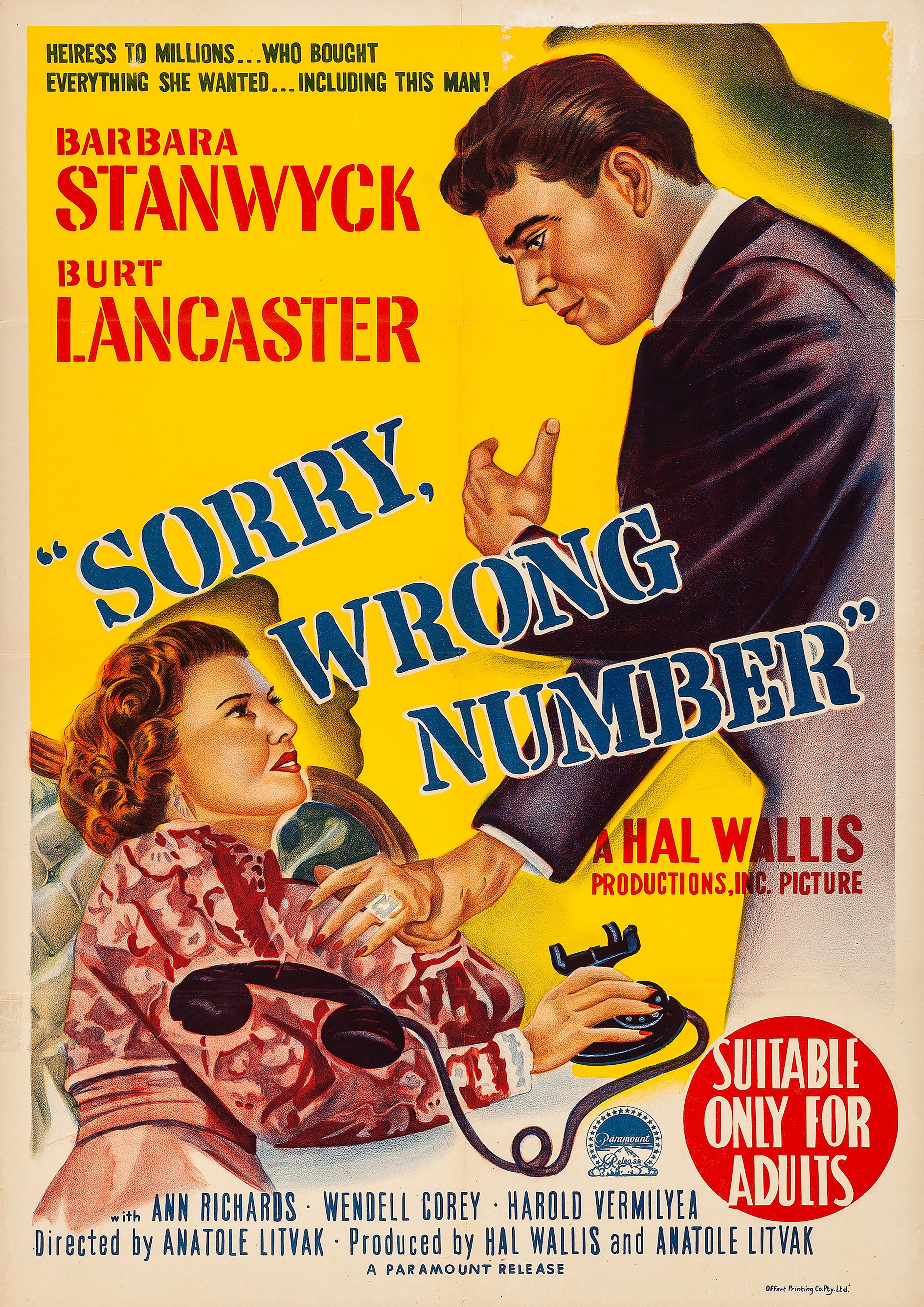 Reproduction Vintage Movie Poster 