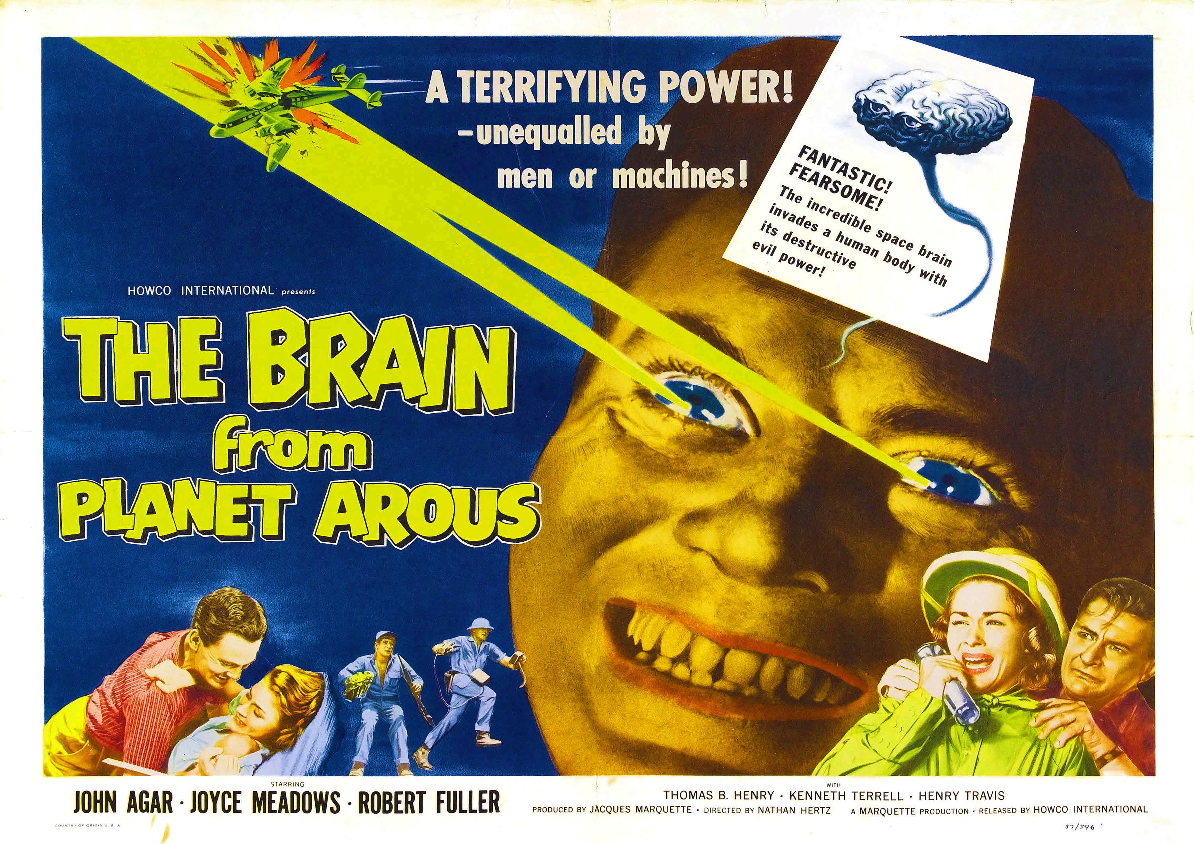 Reproduction Vintage "The Brain From Planet Arous" **B-Movie** Poster