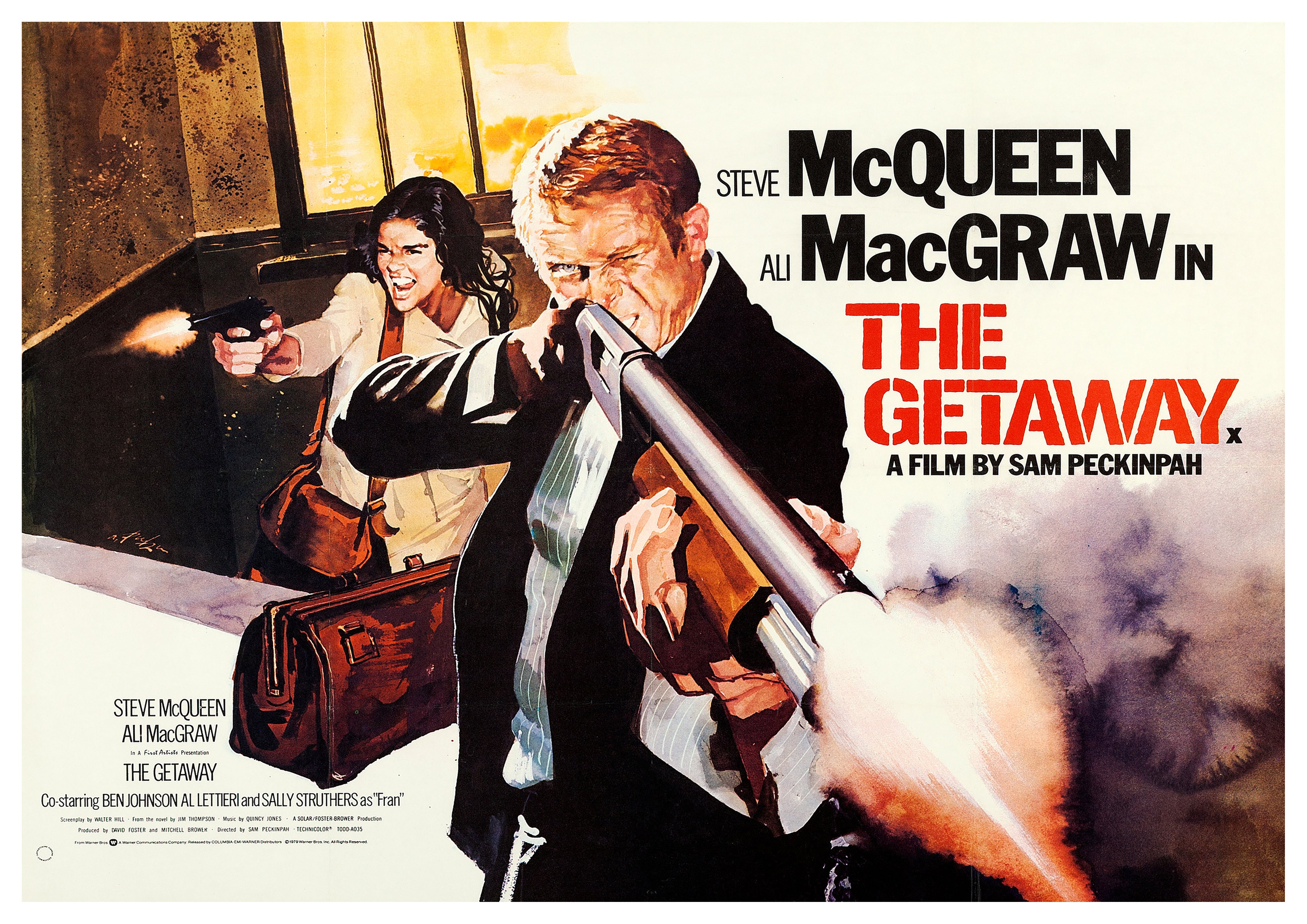Reproduction Vintage "The Getaway" Classic Movie Poster