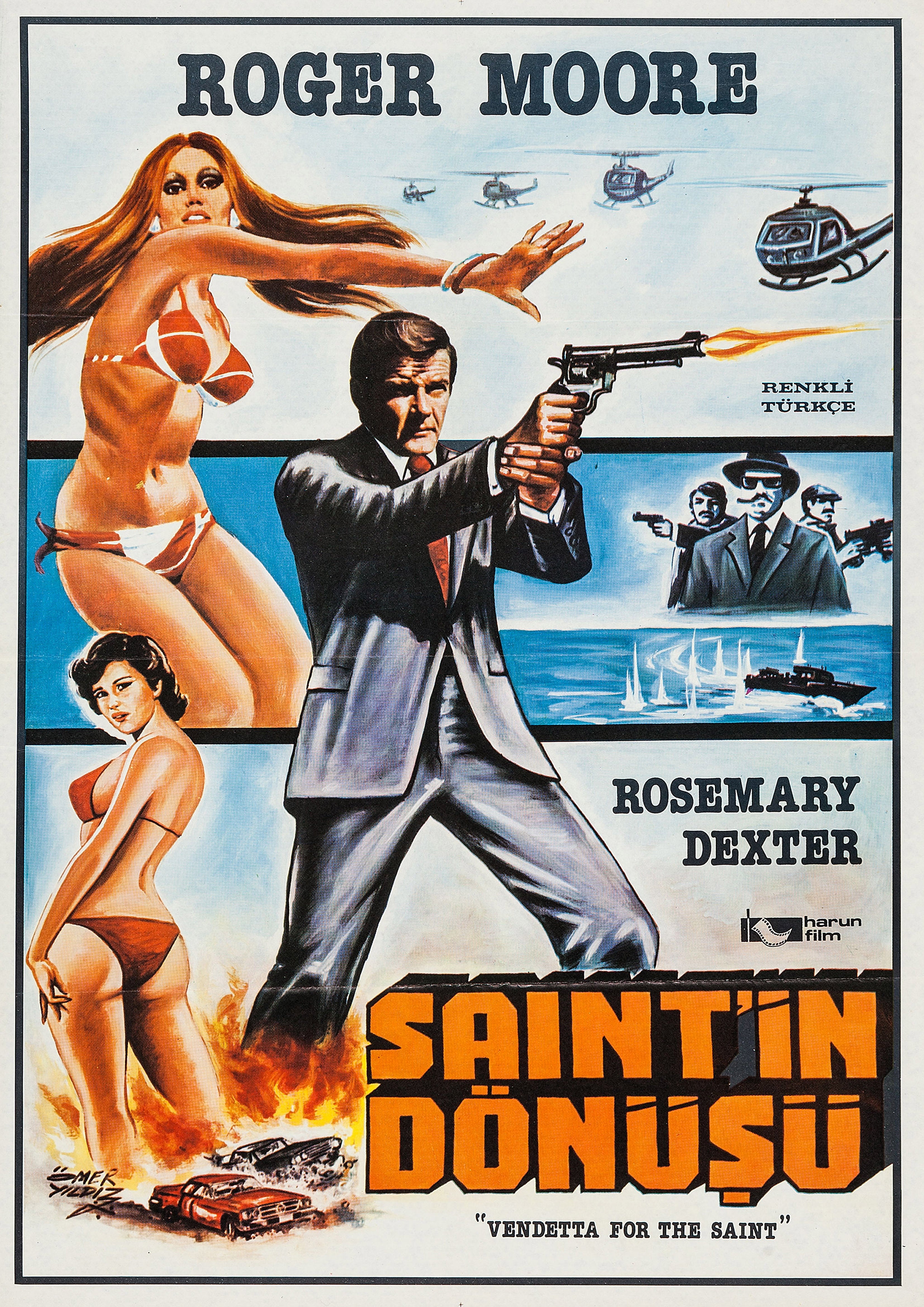 Reproduction Vintage "The Saint" Television Poster