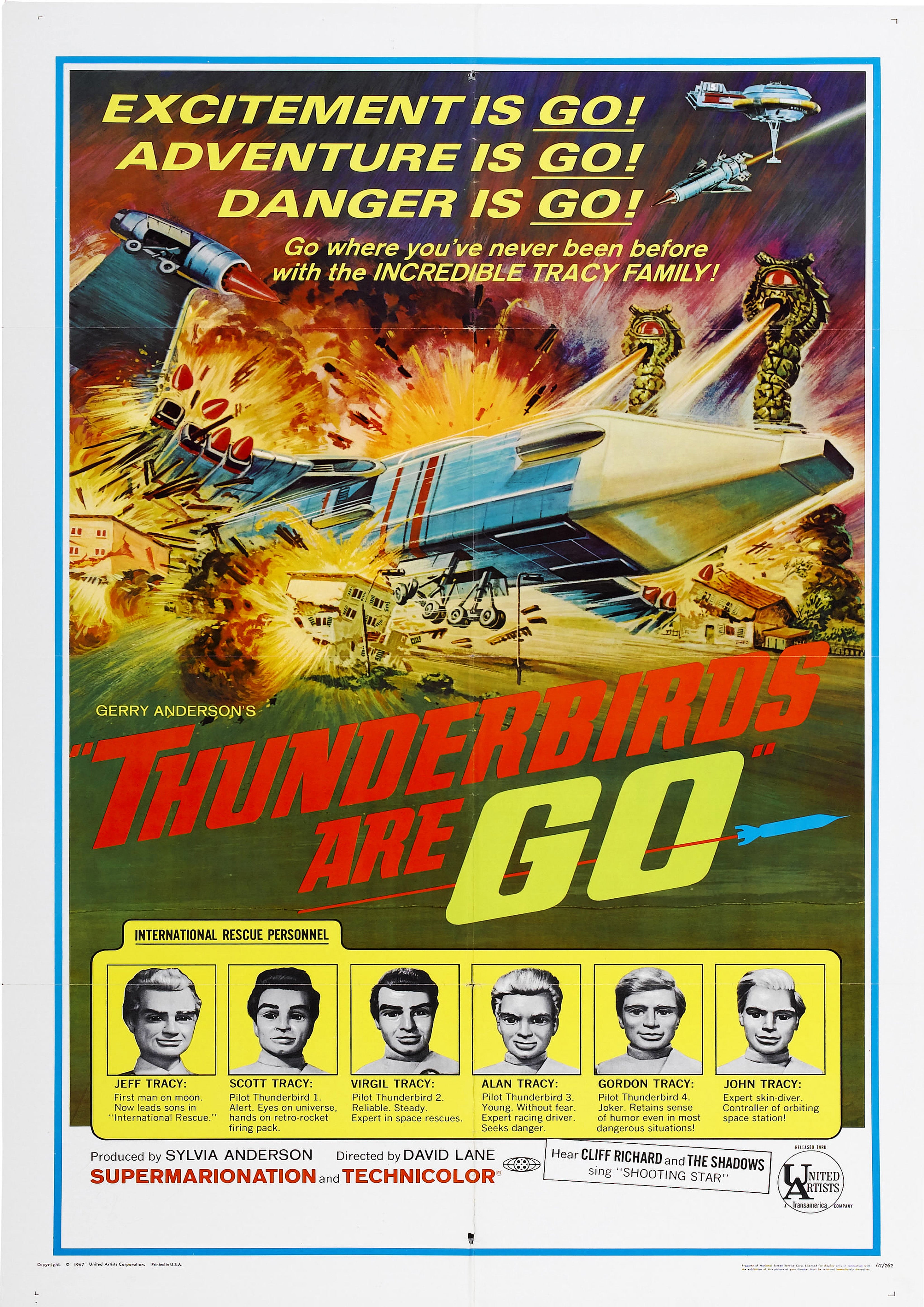 Reproduction Vintage "Thunderbirds Are Go" Television Poster