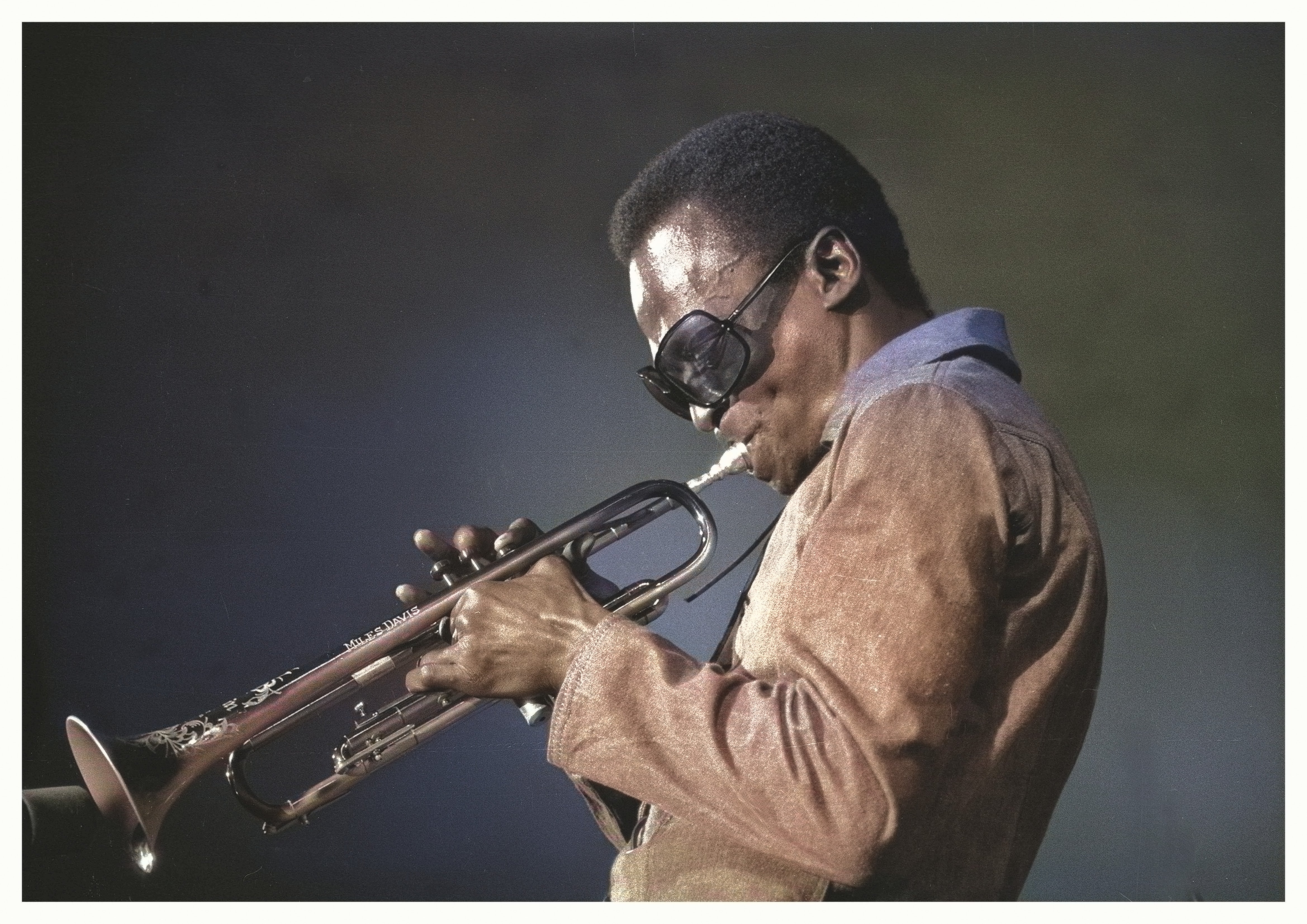 Reproduction Vintage "Miles Davis - Trumpet" Jazz Poster