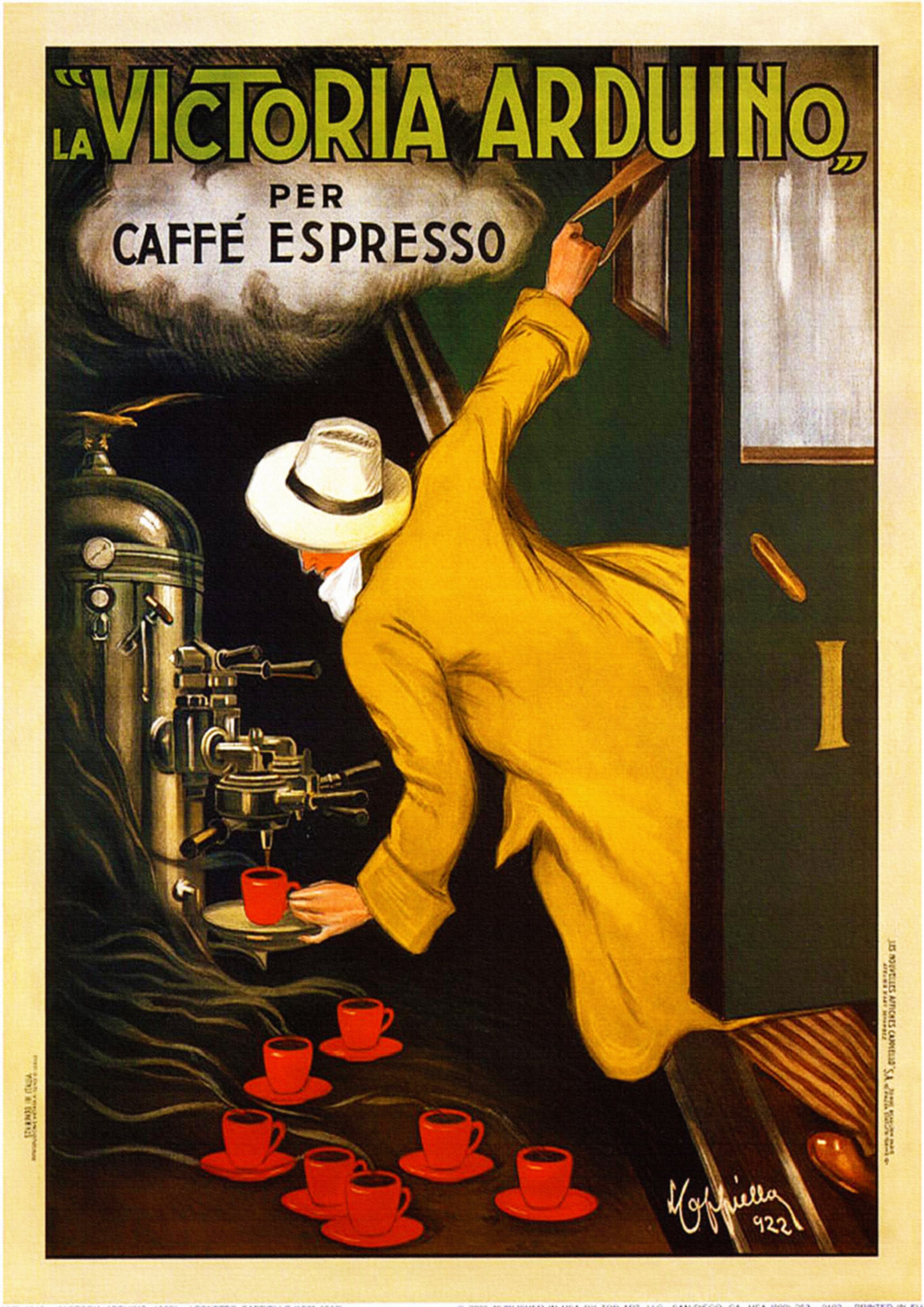 Reproduction Vintage "Victoria Arduino" Advertising Poster
