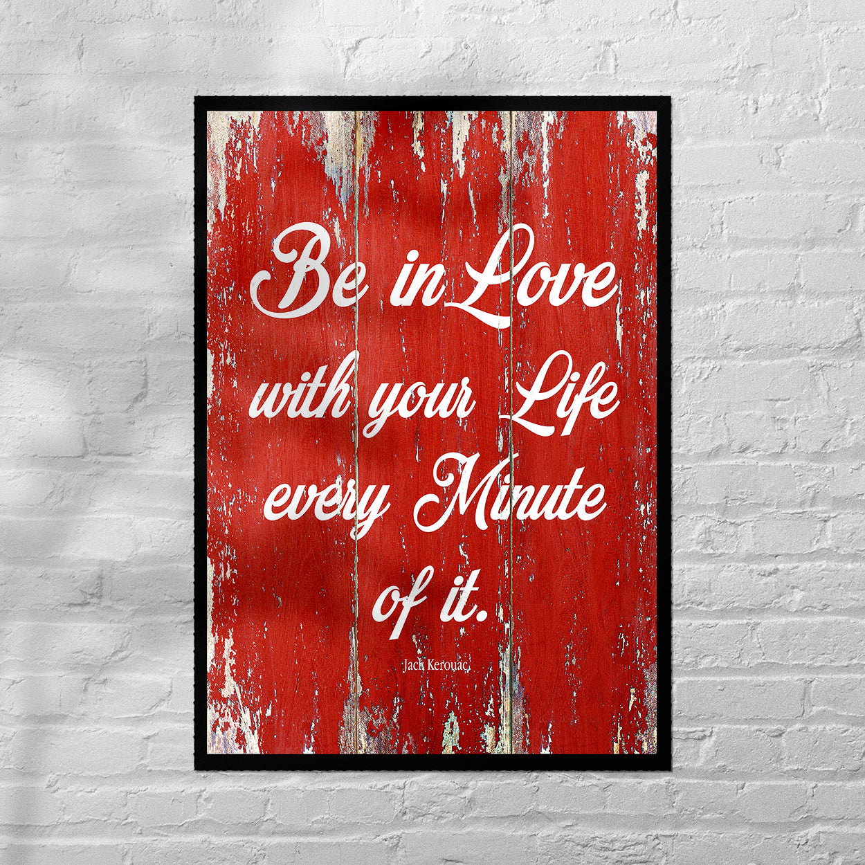 Reproduction "Jack Kerouac - Be In Love" Poster, Home Wall Art, Various Sizes Available
