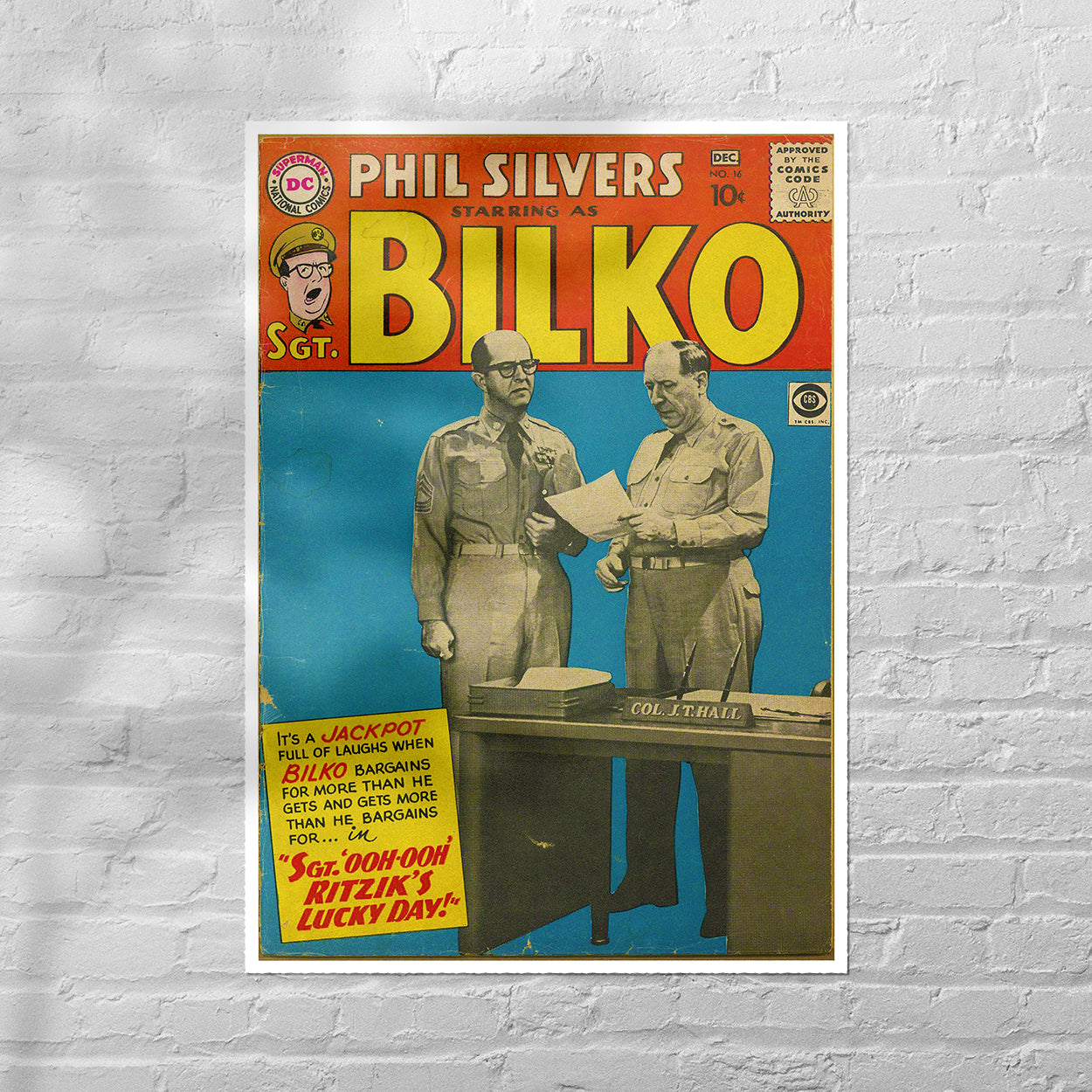 Reproduction "Sjt Bilko" Poster, Home Wall Art, Various Sizes Available