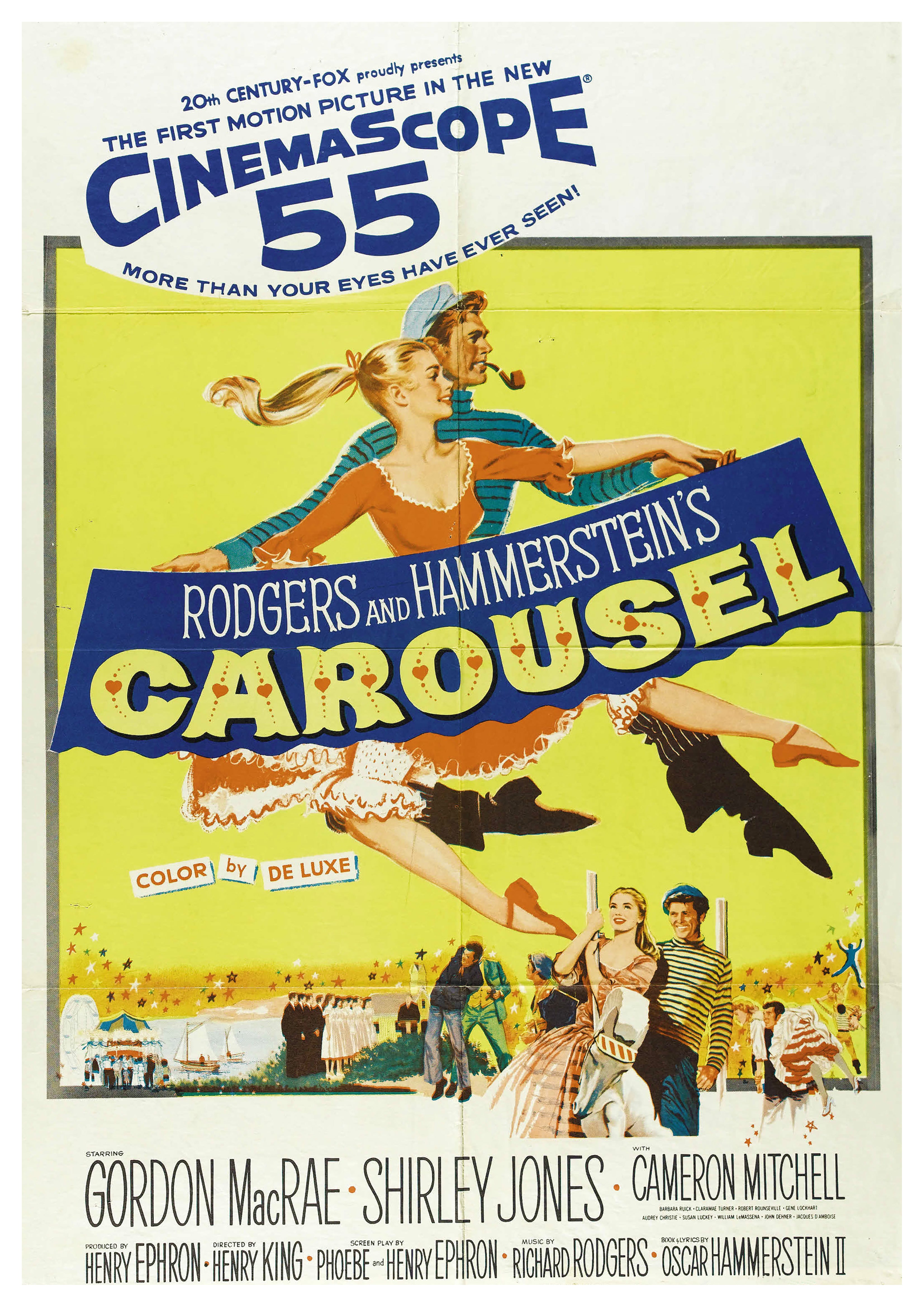 Reproduction Vintage "Carousel" Musical Poster