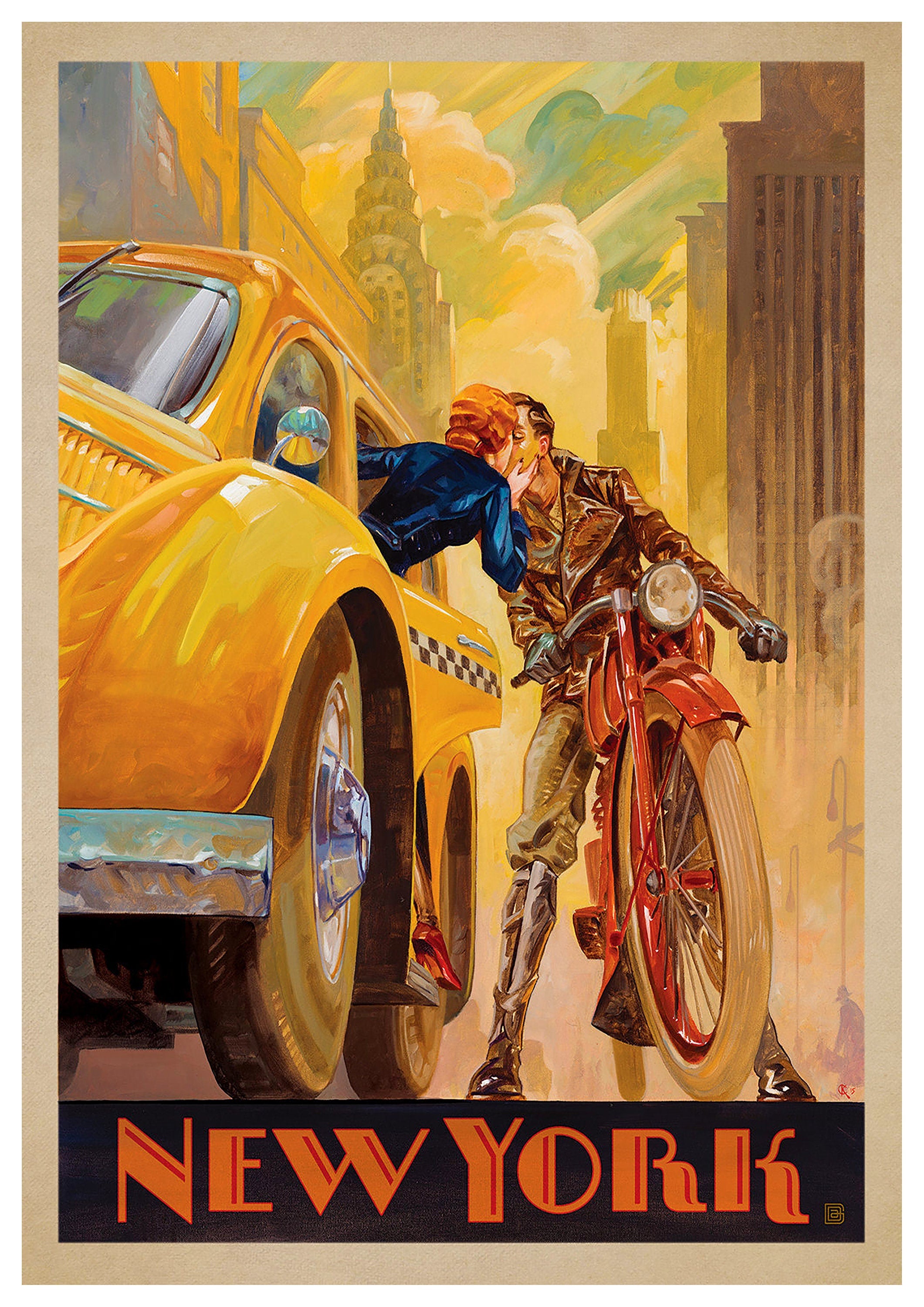 Reproduction Vintage Travel "New York", Poster, Home Wall Art, Various Sizes Available
