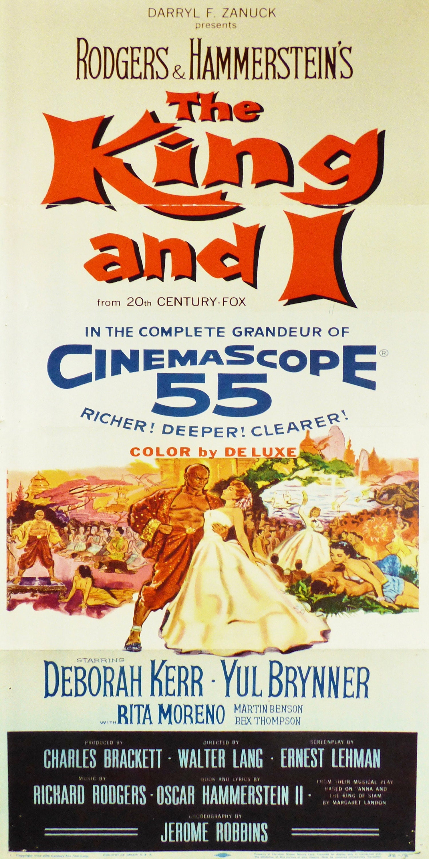 Reproduction Vintage Musicals "The King & I", Poster, Home Wall Art, Size: 12" x 24"