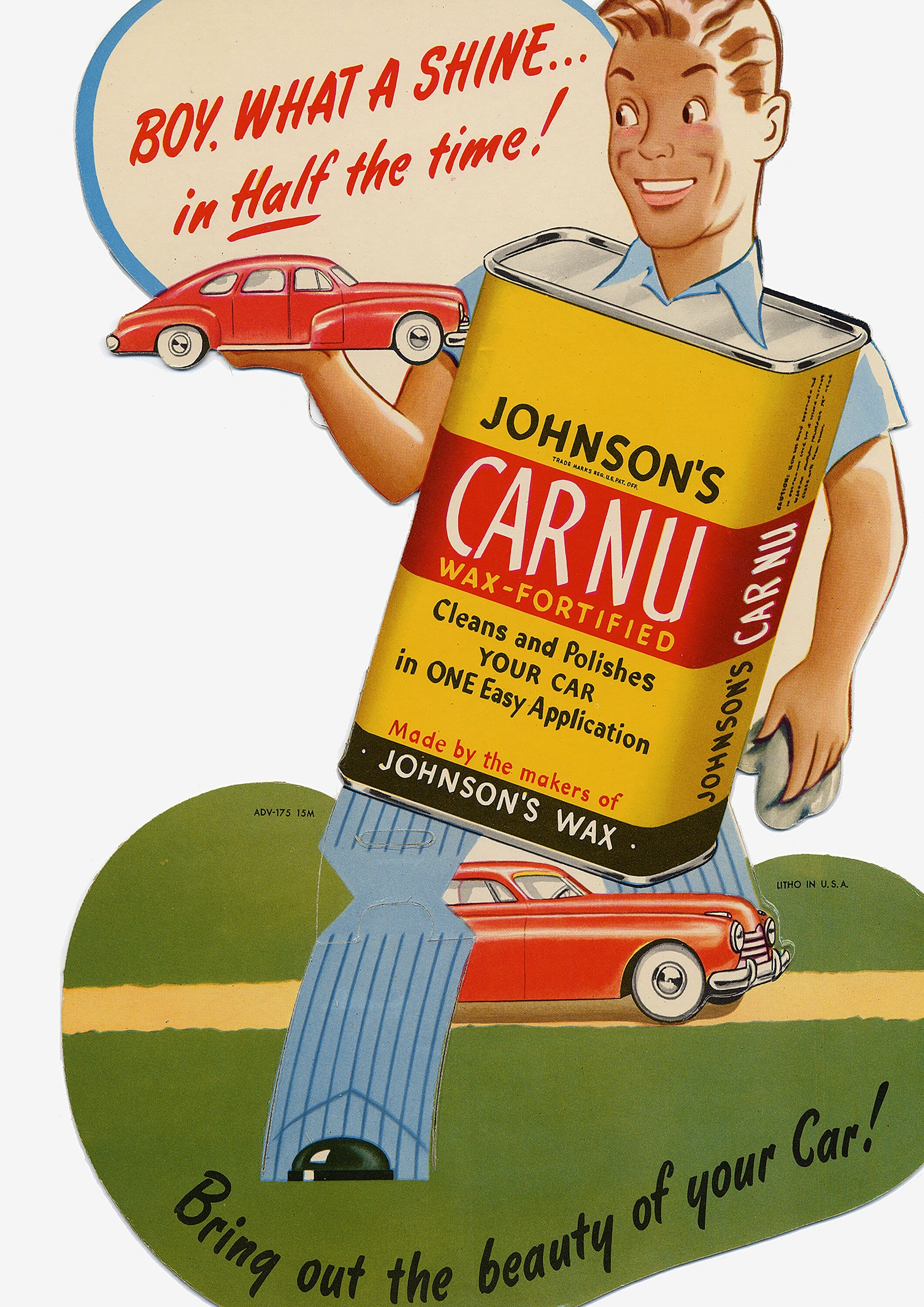 Reproduction Vintage Advertisement "CAR NU" Poster", Poster, Home Wall Art, Various Sizes Available