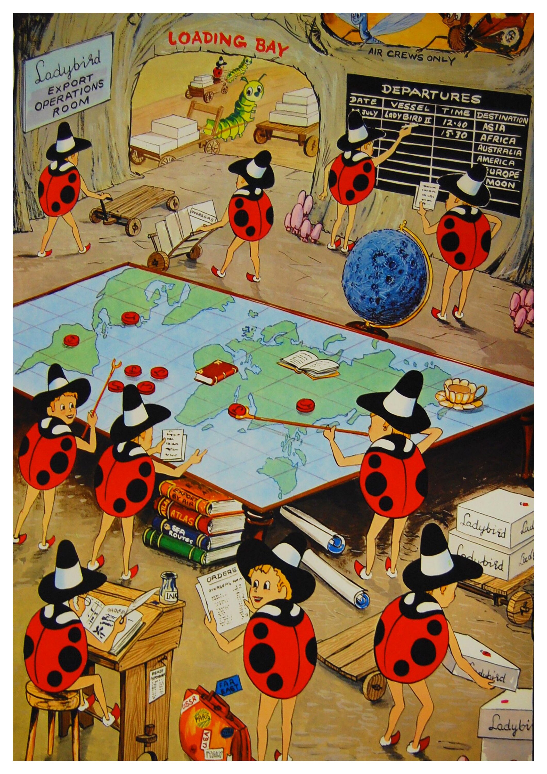 Reproduction Vintage Fine Art "Ladybird", Poster, Home Wall Art, Various Sizes Available