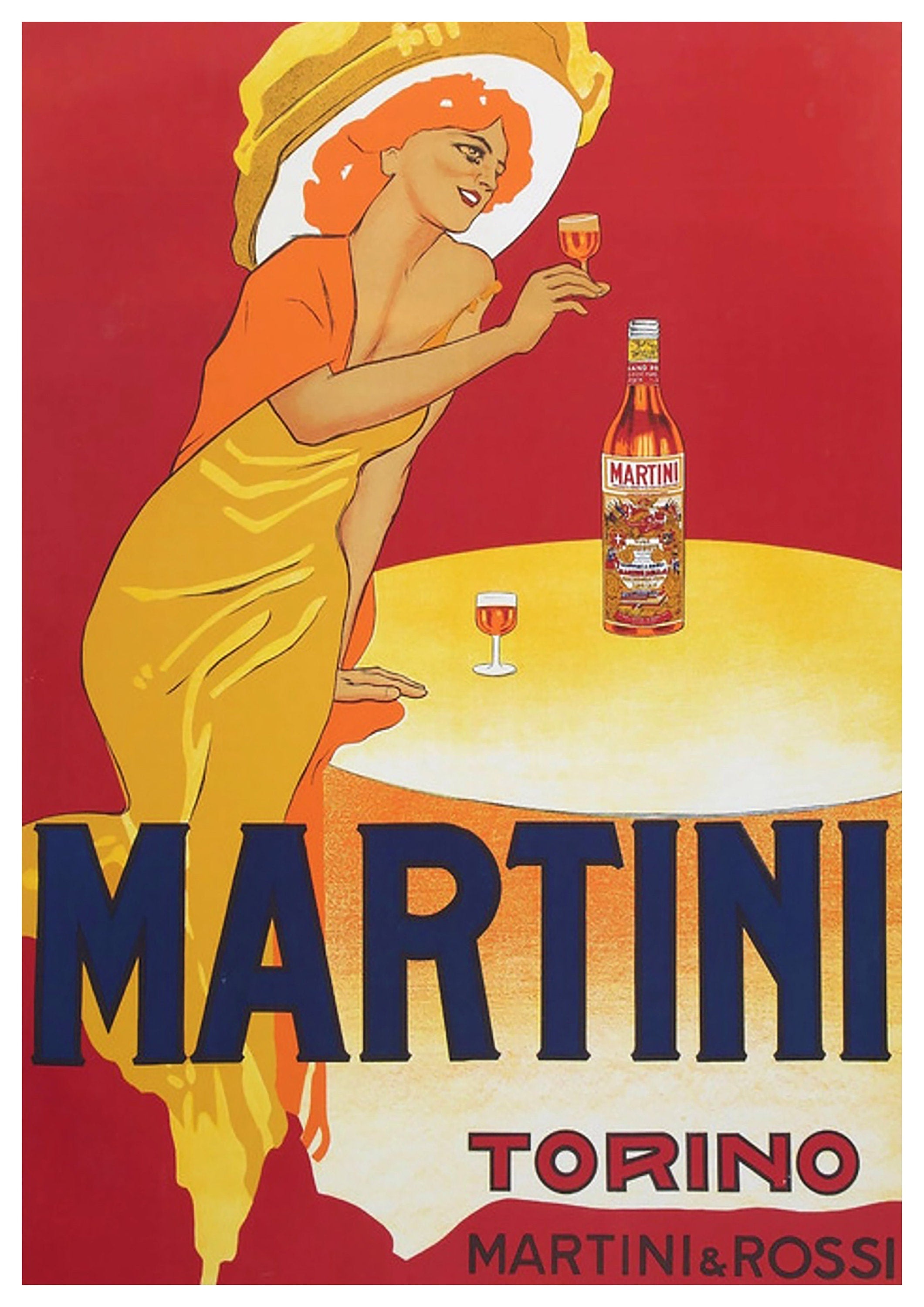 Reproduction Vintage Advertisement "Martini" Poster", Poster, Home Wall Art, Various Sizes Available