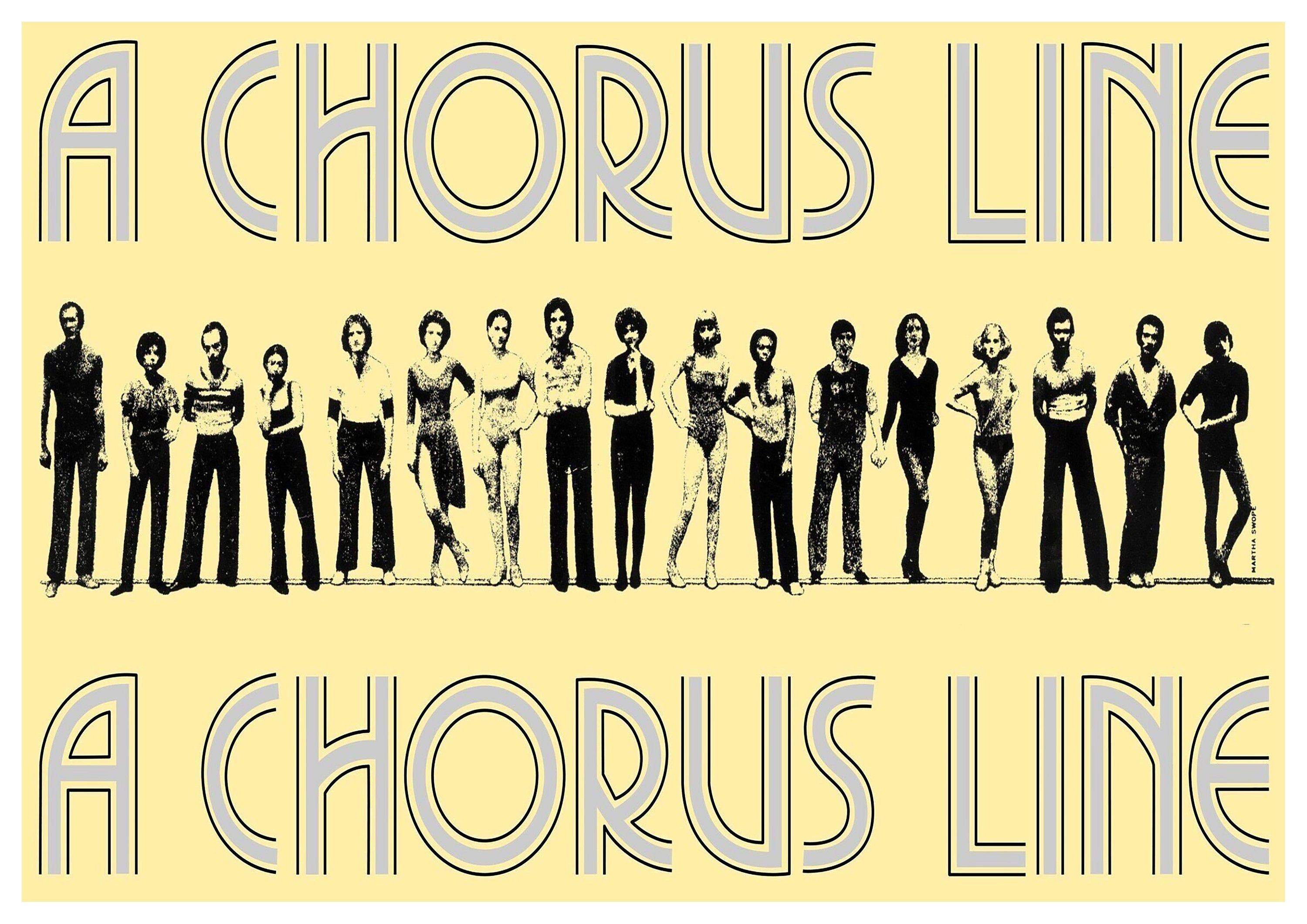 Reproduction Vintage "A Chorus Line", Poster, Home Wall Art, Various Sizes Available
