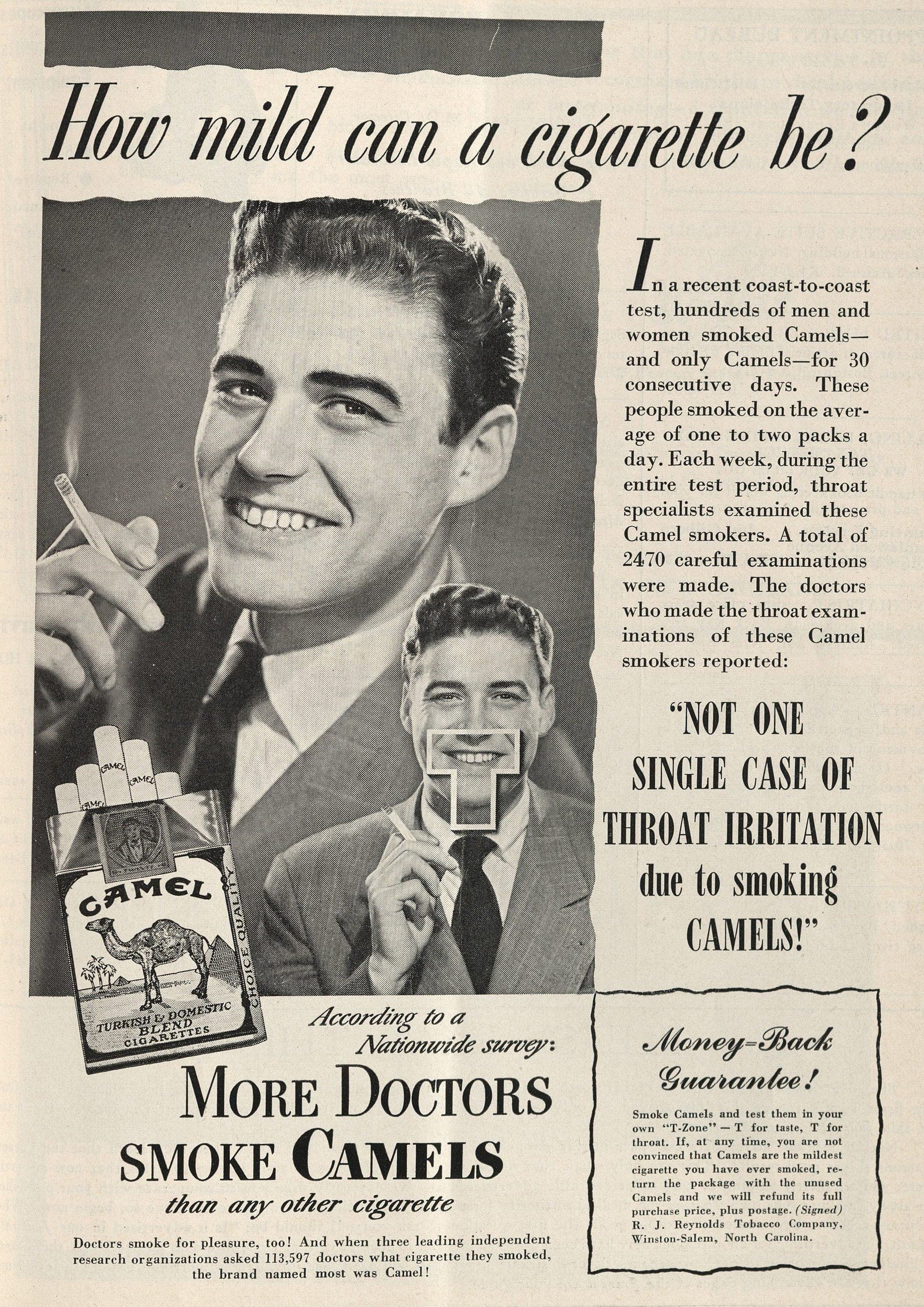 Reproduction Vintage "Camel - How Mild" Cigarette Poster, Home Wall Art, Various Sizes Available