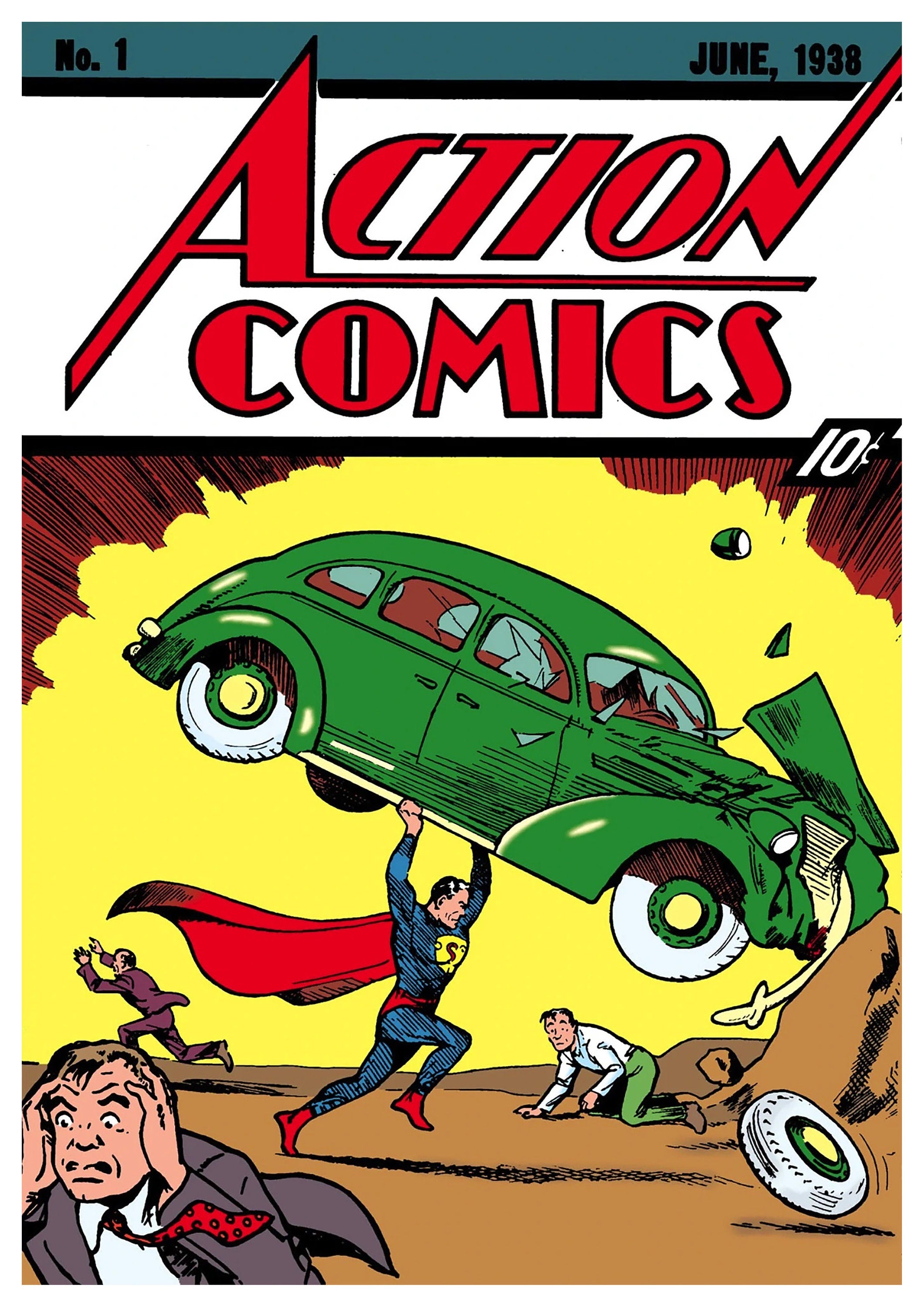 Reproduction Retro "Action Comics", Poster, Home Wall Art, Various Sizes Available