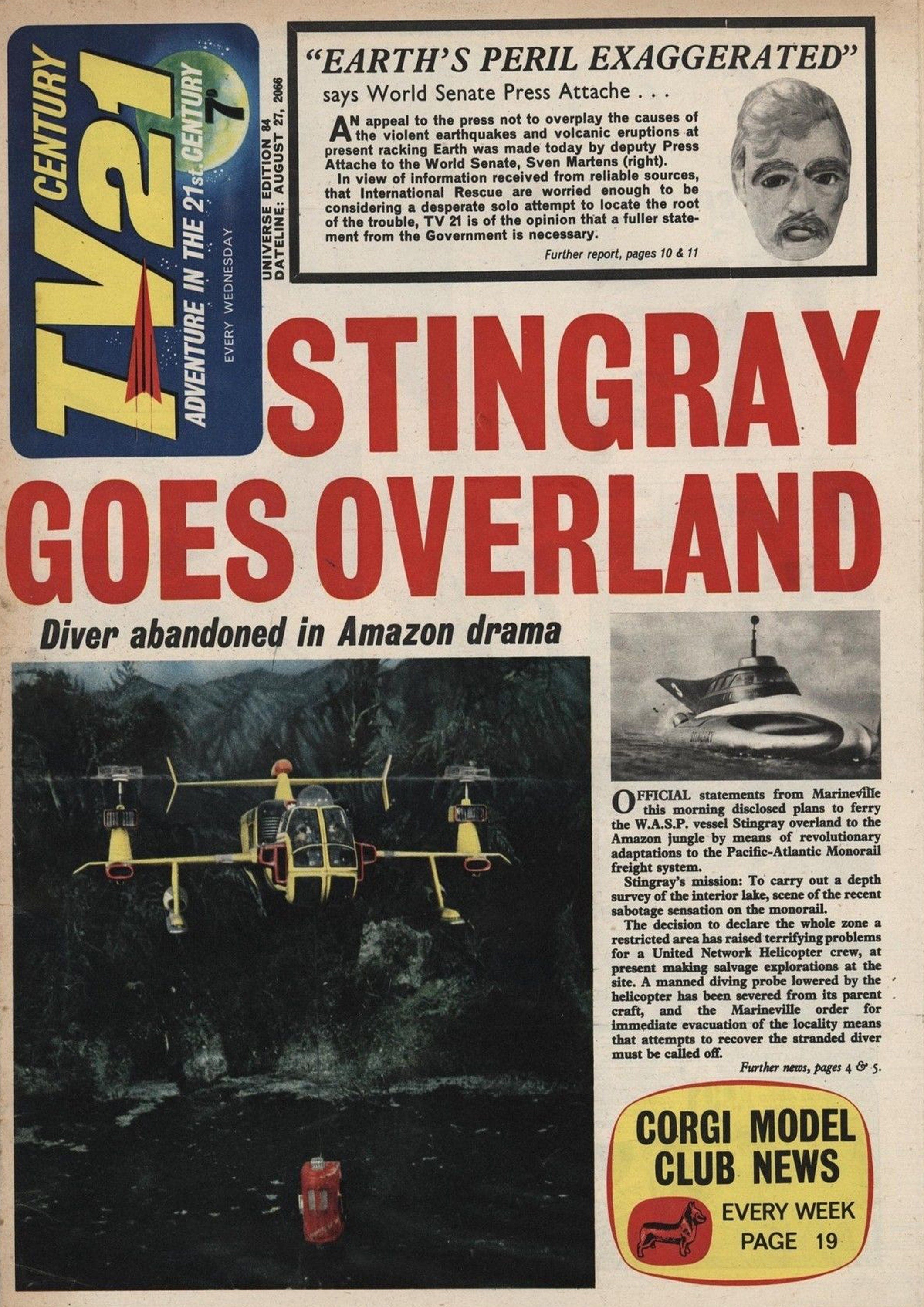 Reproduction Vintage "Stingray" Poster, Home Wall Art, Various Sizes Available
