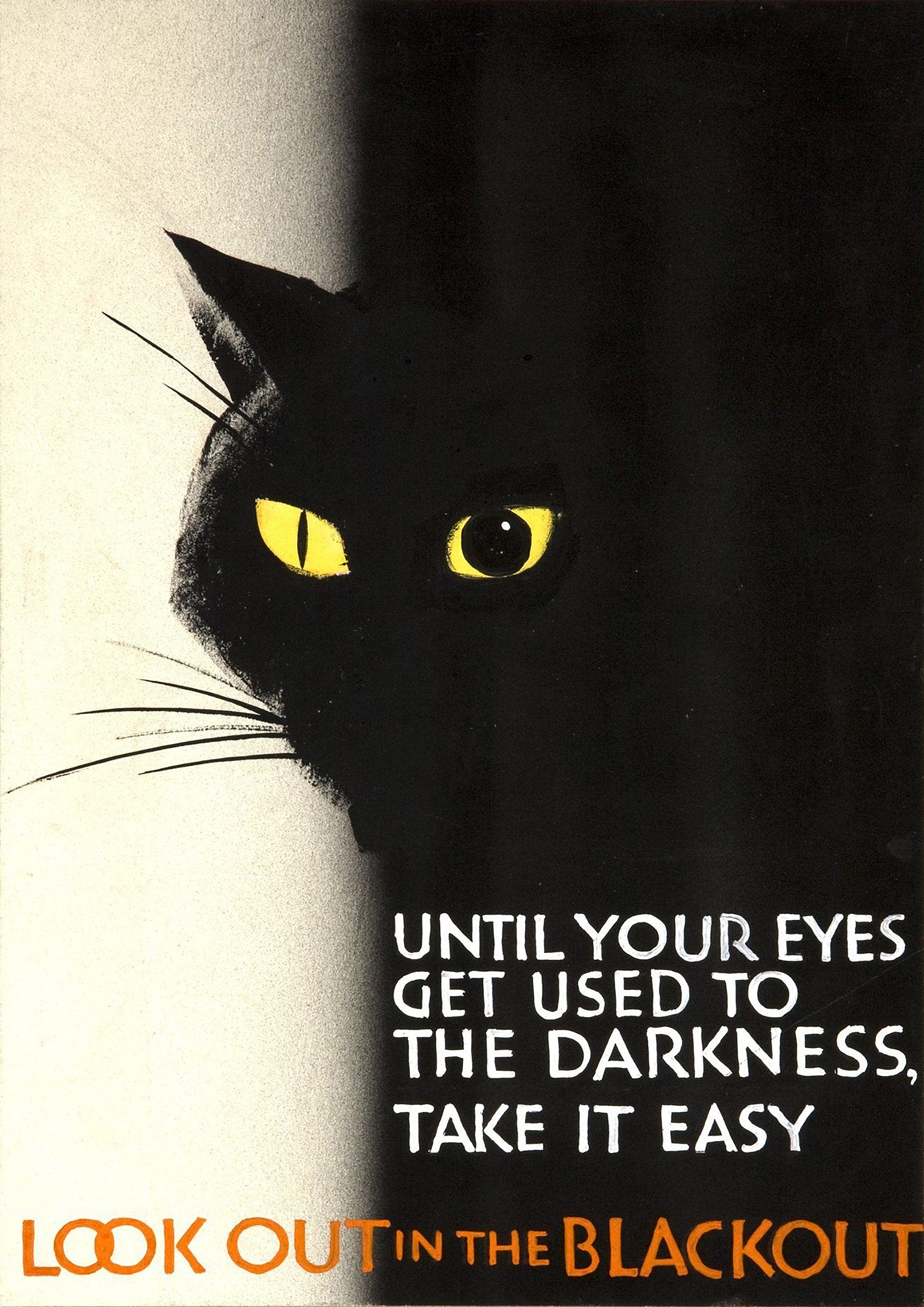 Reproduction Vintage "Look Out In The Blackout" World War 2 Poster, Home Wall Art, Various Sizes Available