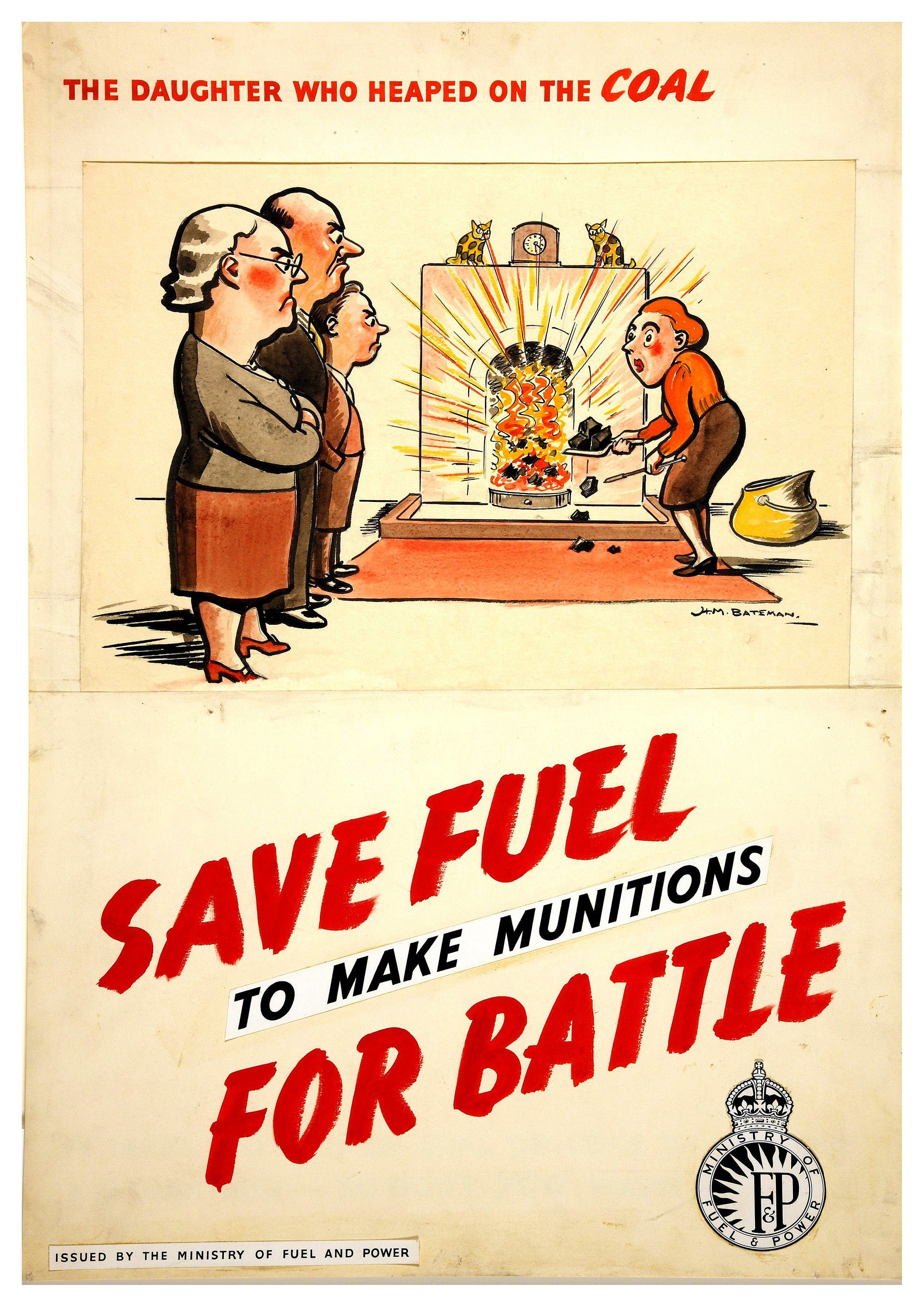 Reproduction Vintage "Save Fuel!" World War 2 Poster, Home Wall Art, Various Sizes Available