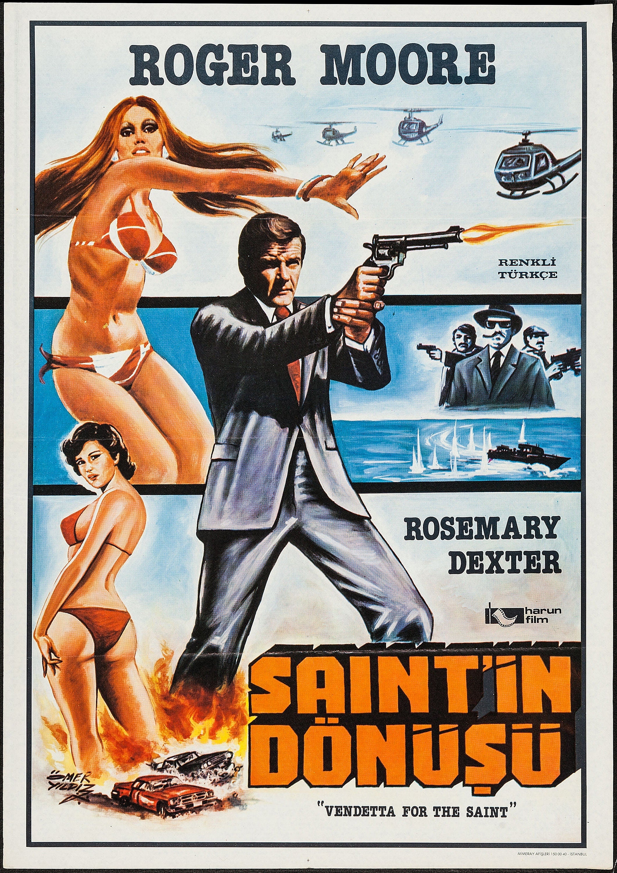 Reproduction Vintage "The Saint" Poster, Home Wall Art, Various Sizes Available