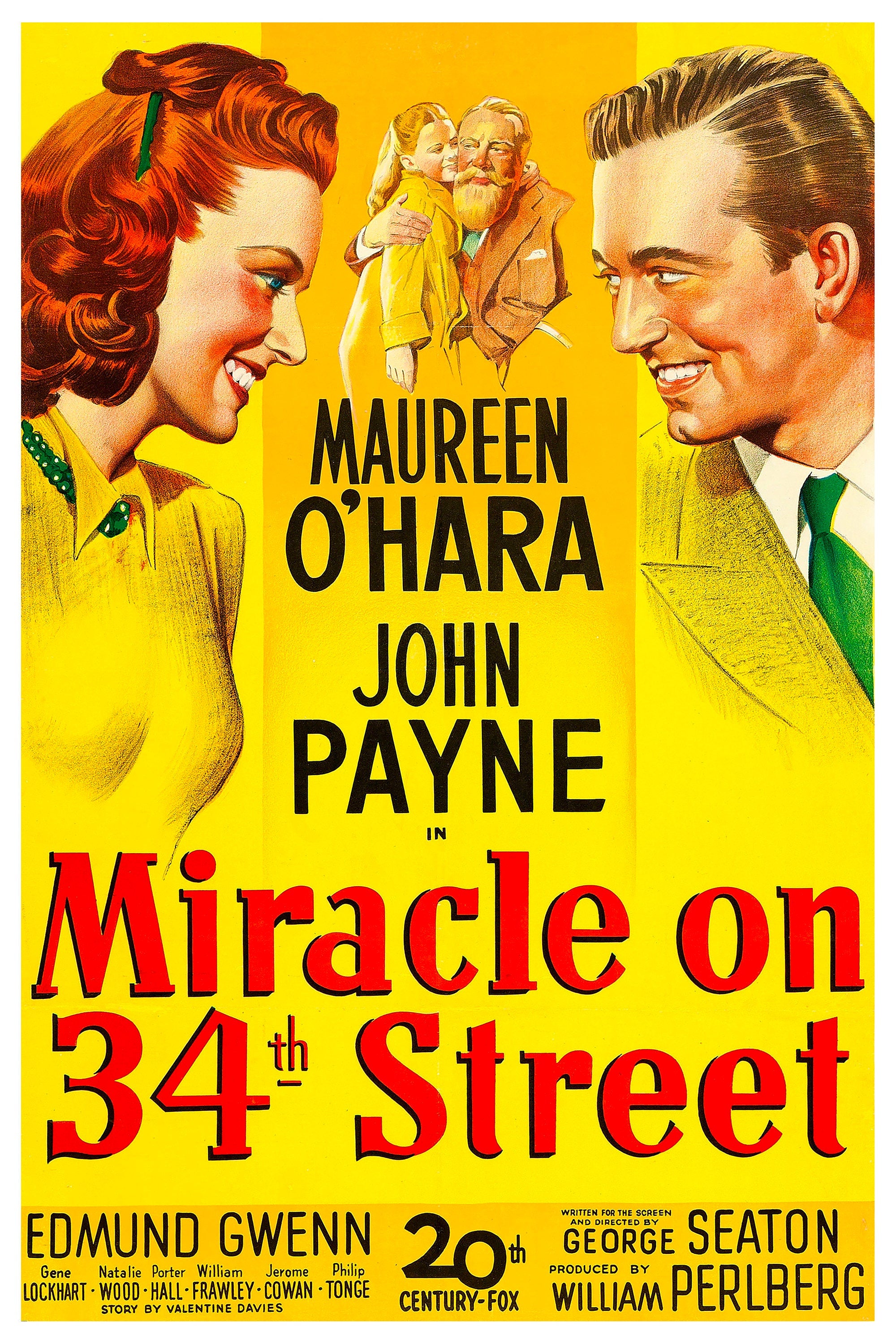 Reproduction Vintage Musical Poster "Miracle On 34th Street"  Home Wall Art, Size: 24" x 36"