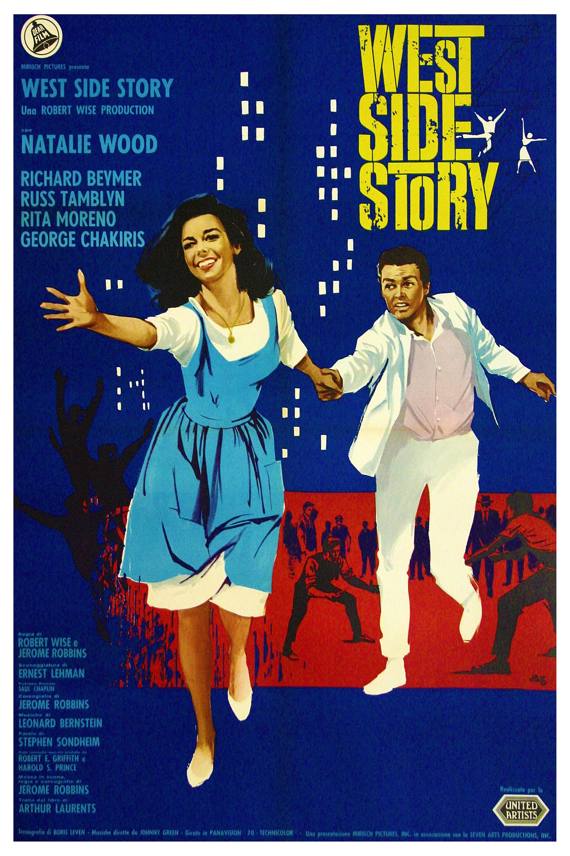 Reproduction Vintage Musical Poster "West Side Story"  Home Wall Art, Size: 24" x 36"