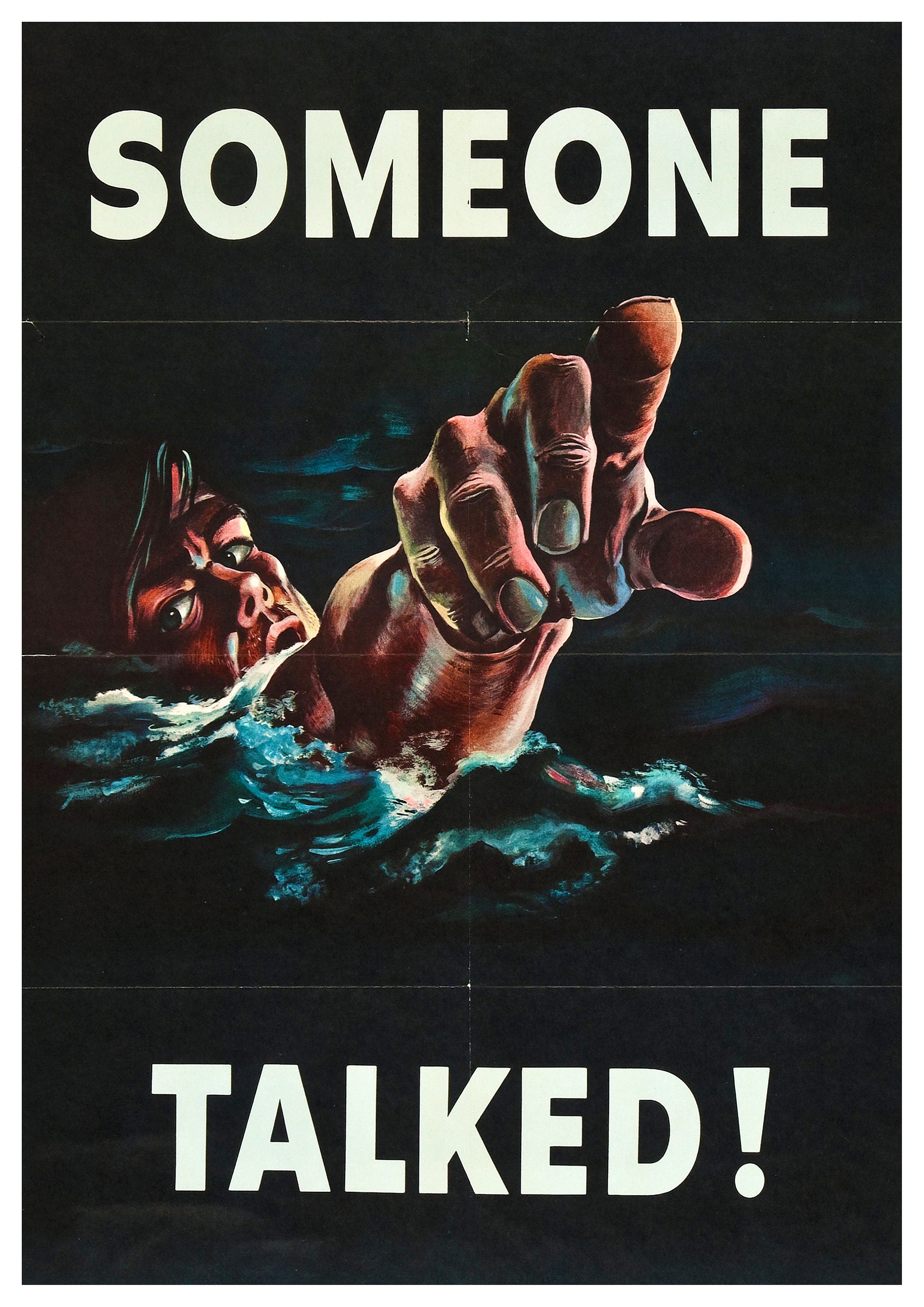 Reproduction Vintage "Someone Talked!" World War 2 Poster, Home Wall Art, Various Sizes Available