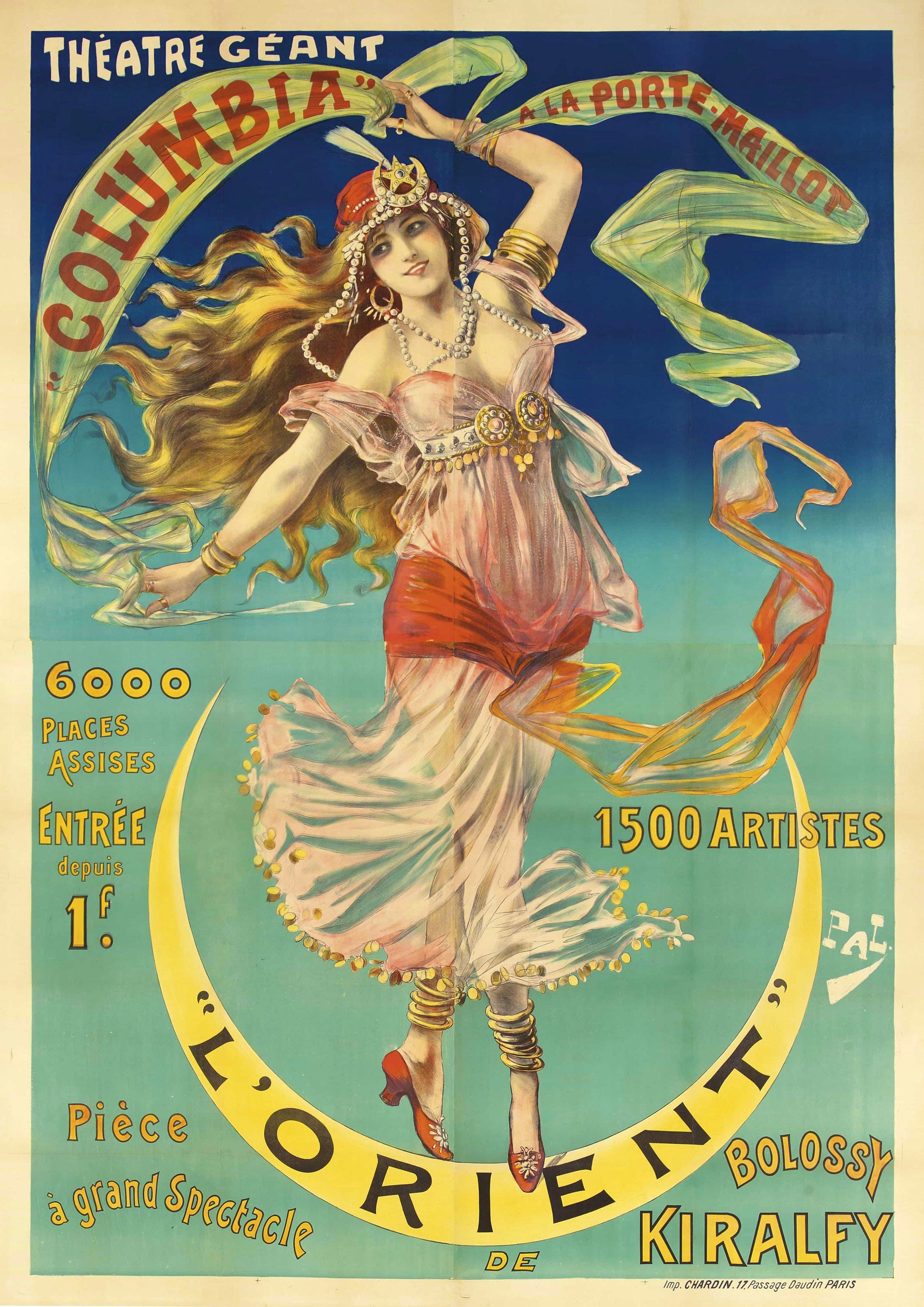 Reproduction Vintage "L'Orient" Fine Art Poster, Home Wall Art, Various Sizes Available