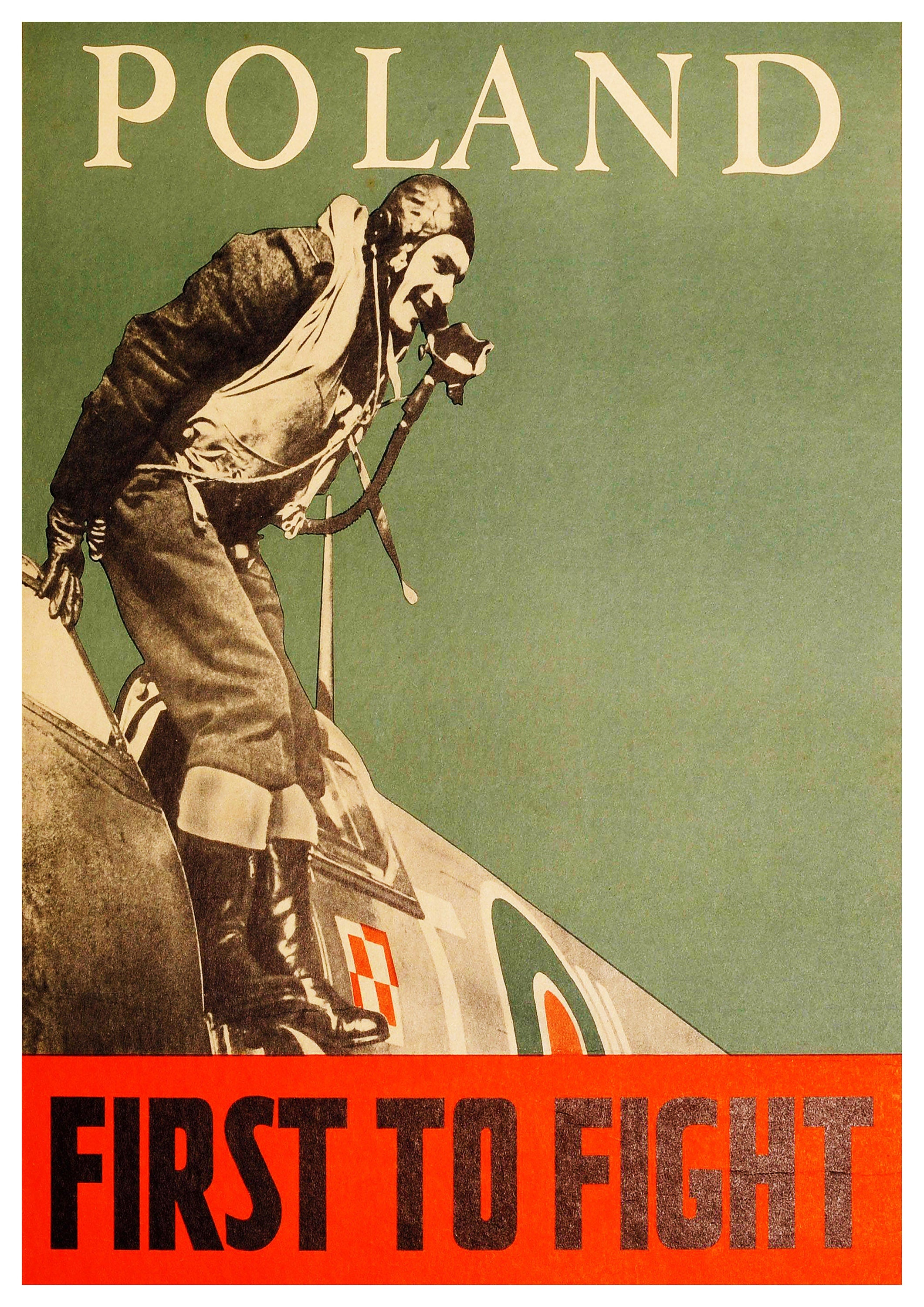 Reproduction Vintage "Poland - First To Fight" World War 2 Poster, Home Wall Art, Various Sizes Available