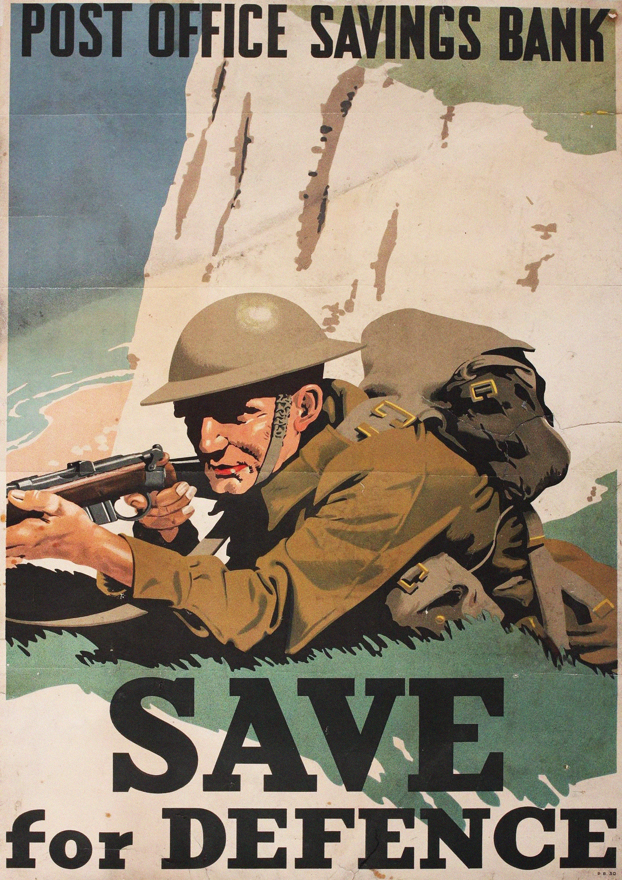Reproduction Vintage "Save For Defence" World War 2 Poster, Home Wall Art, Various Sizes Available