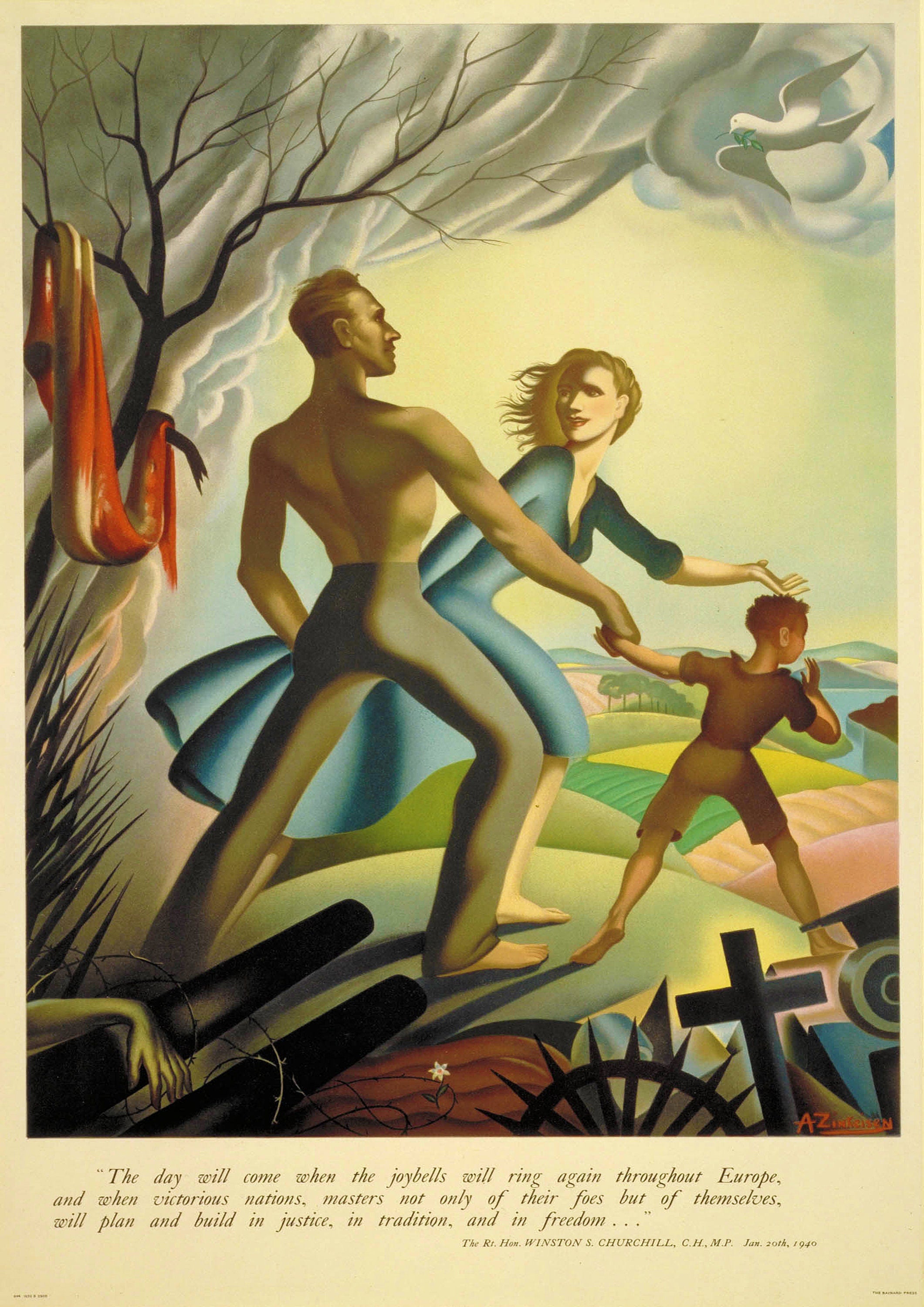 Reproduction Vintage "The Day Will Come" World War 2 Poster, Home Wall Art, Various Sizes Available