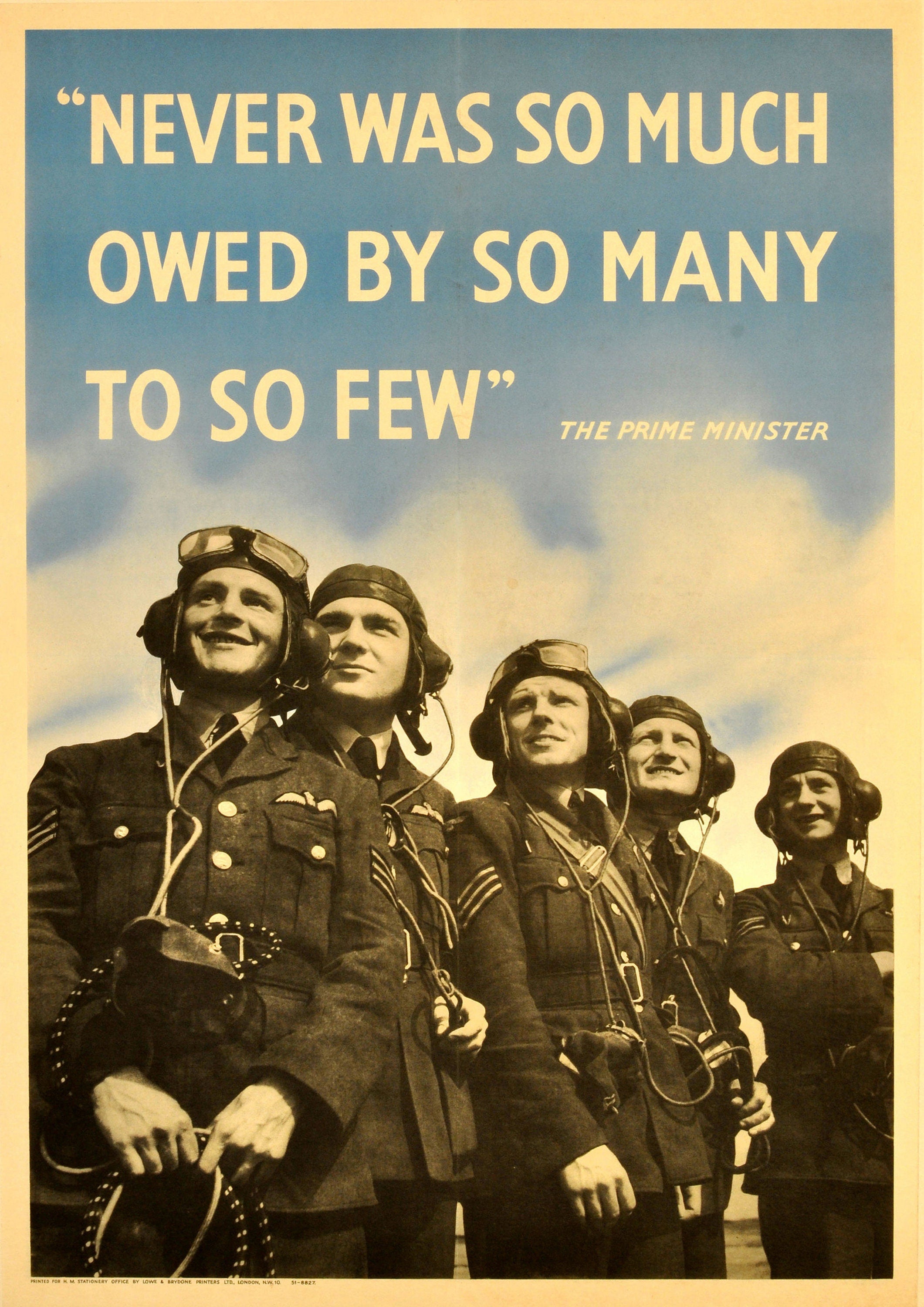 Reproduction Vintage "Never Was So Much" World War 2 Poster, Home Wall Art, Various Sizes Available