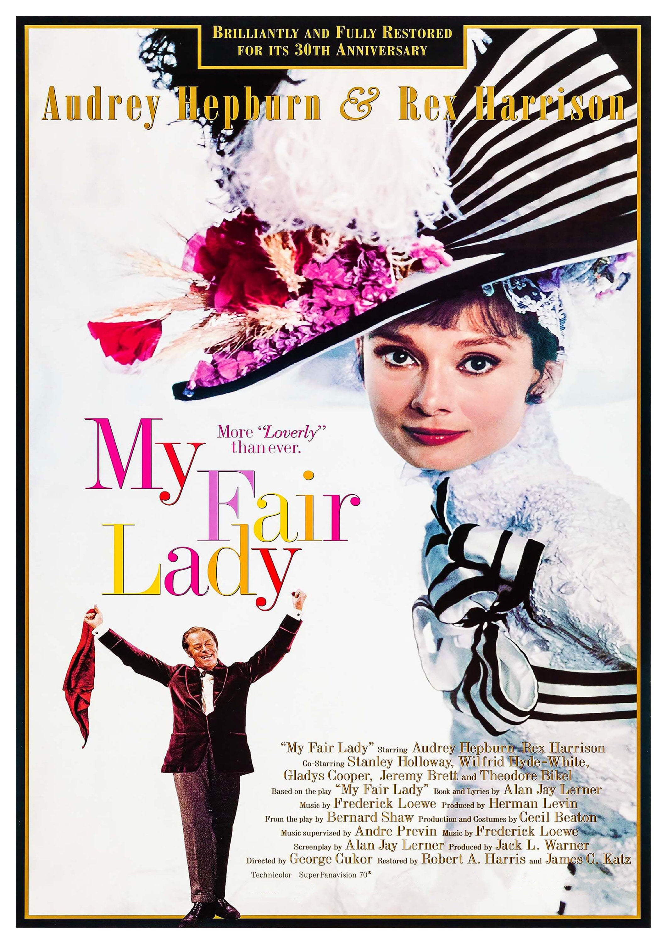 Reproduction Vintage Musical "My Fair Lady", Poster, Home Wall Art, Various Sizes Available