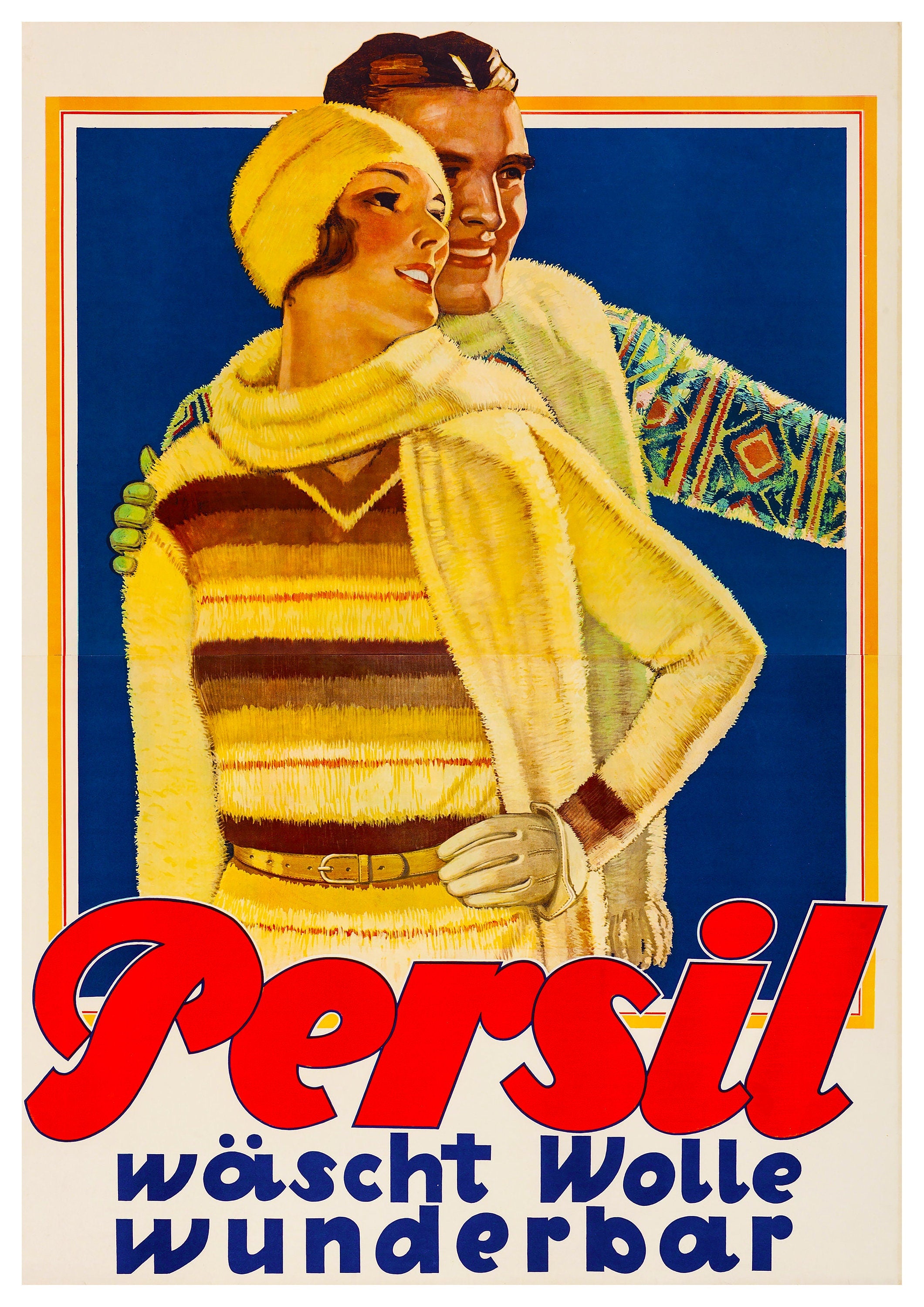 Reproduction Vintage Advertisement "Persil 1929" Poster, Home Wall Art, Various Sizes Available