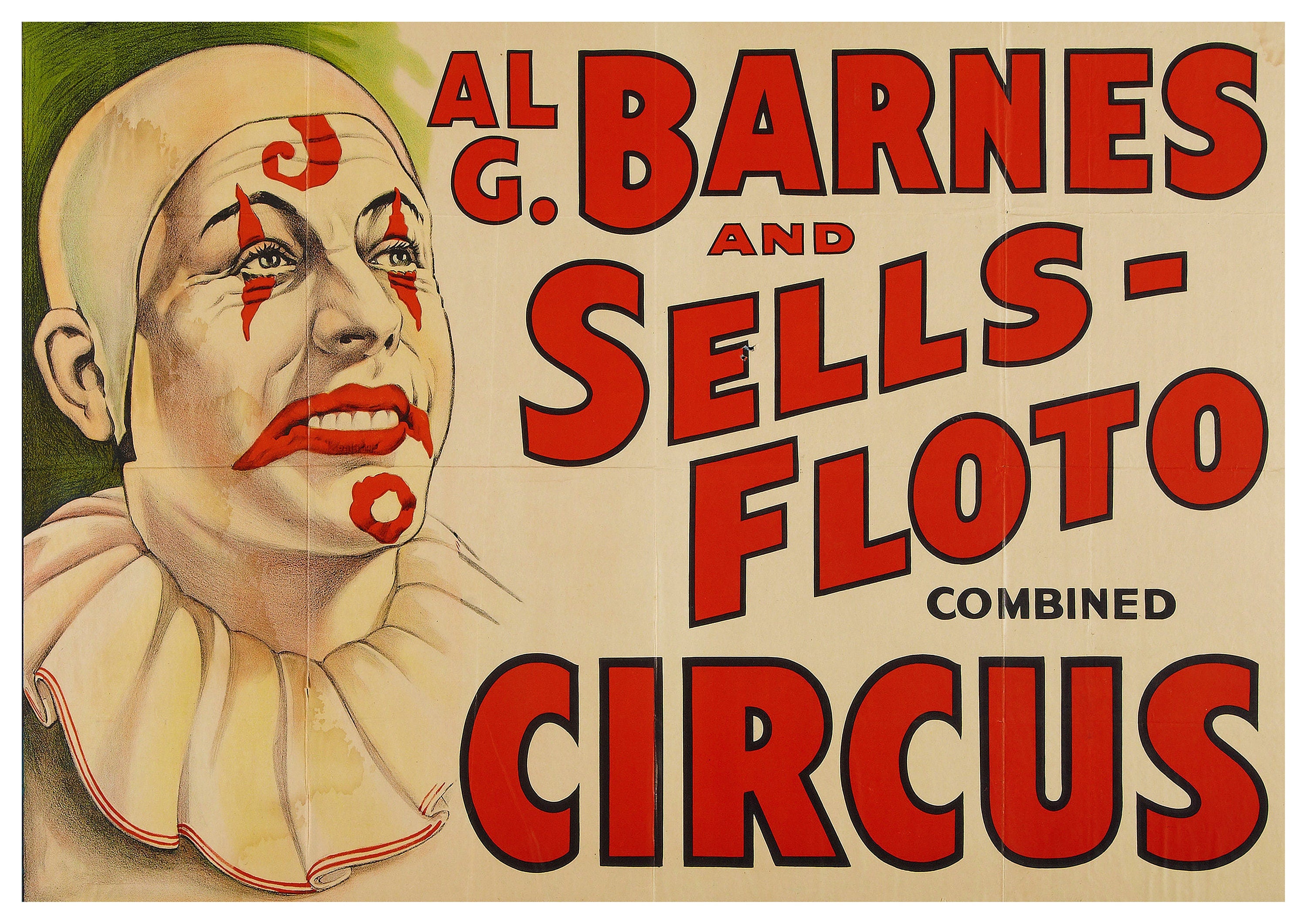 Reproduction Vintage "Circus - 1930's" Fine Art Poster, Home Wall Art, Various Sizes Available