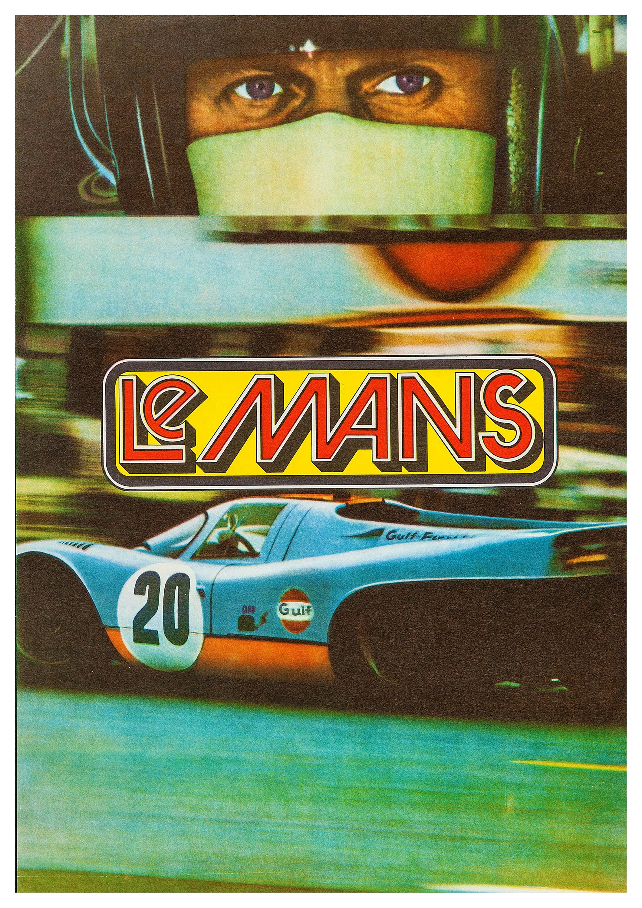 Reproduction Vintage Motor Racing Poster "Le Mans 1971 - Czech", Home Wall Art, Various Sizes Available