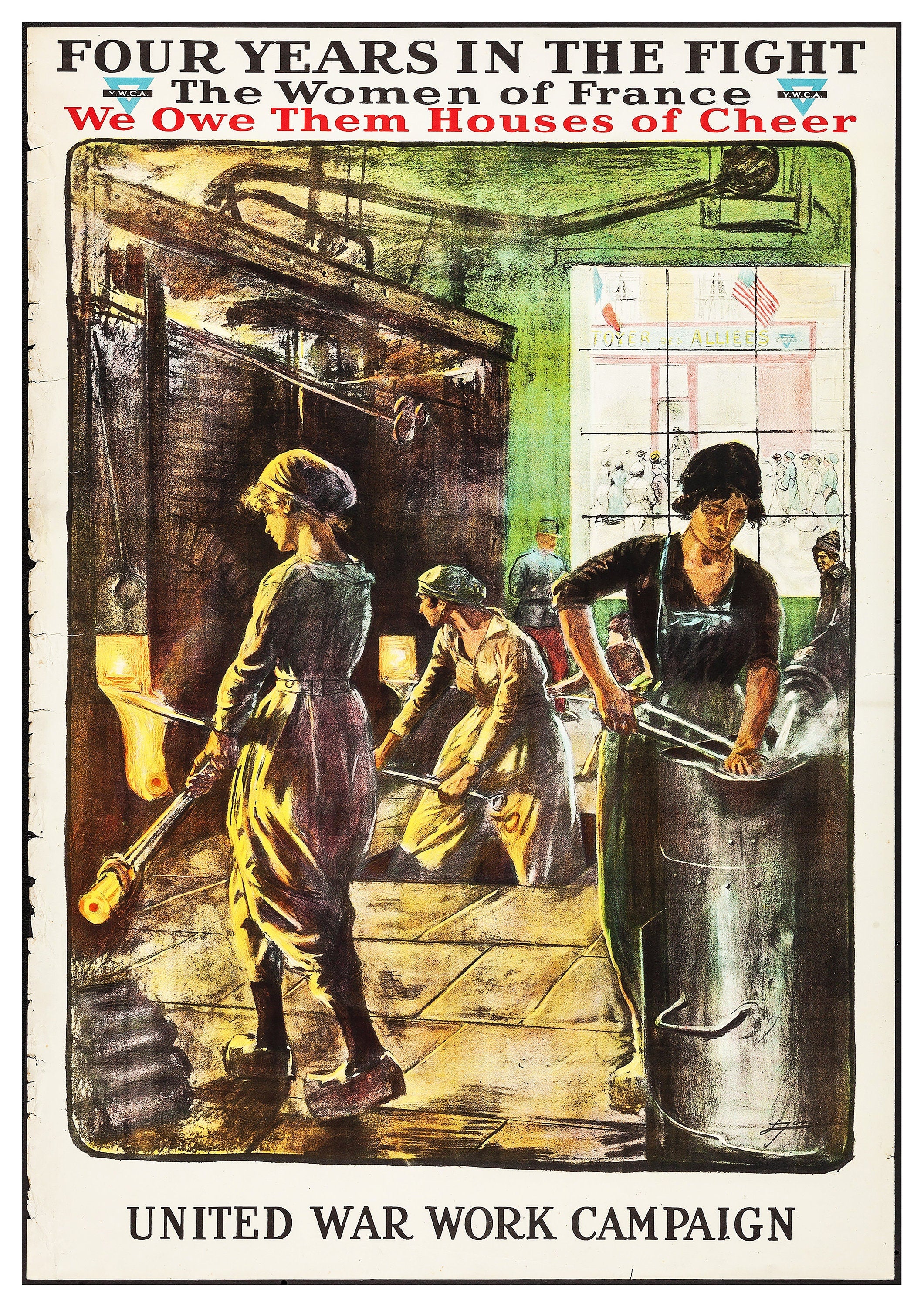 Reproduction Vintage "Woman Of France" World War 1 Poster, Home Wall Art, Various Sizes Available