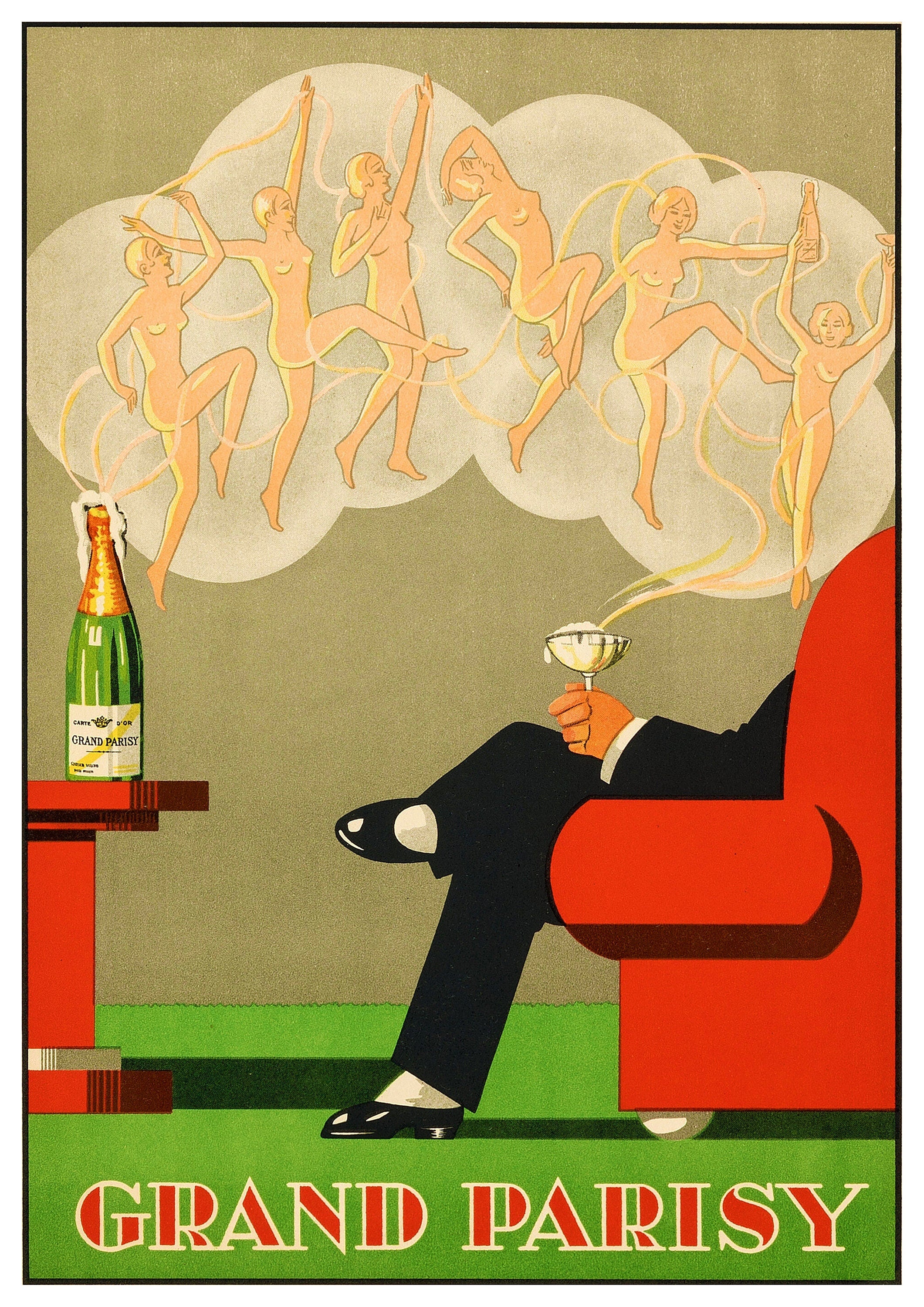 Reproduction Vintage "Grand Parisy" Advertising Poster, Home Wall Art, Various Sizes Available