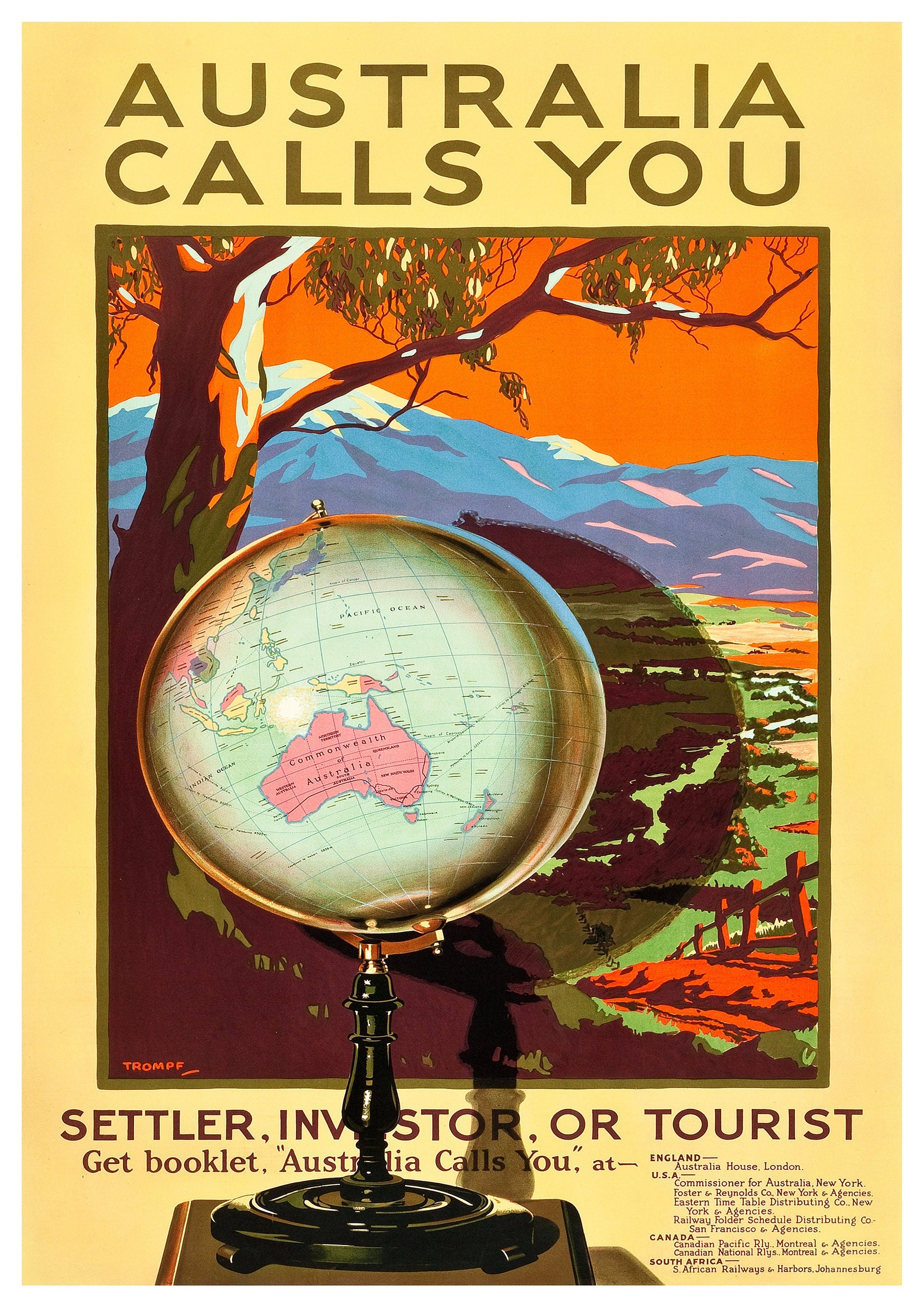 Reproduction Vintage Travel 