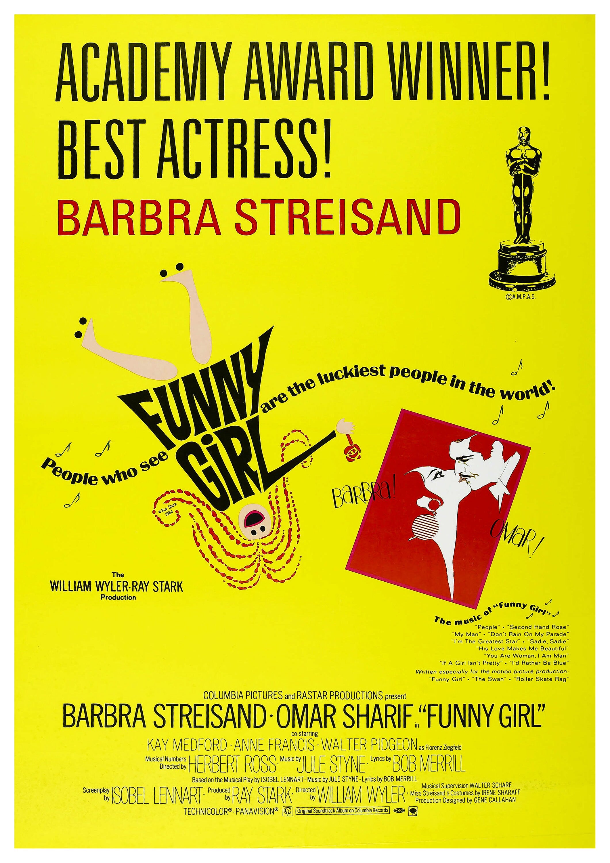Reproduction Vintage Musical "Funny Girl", Poster, Home Wall Art, Various Sizes Available