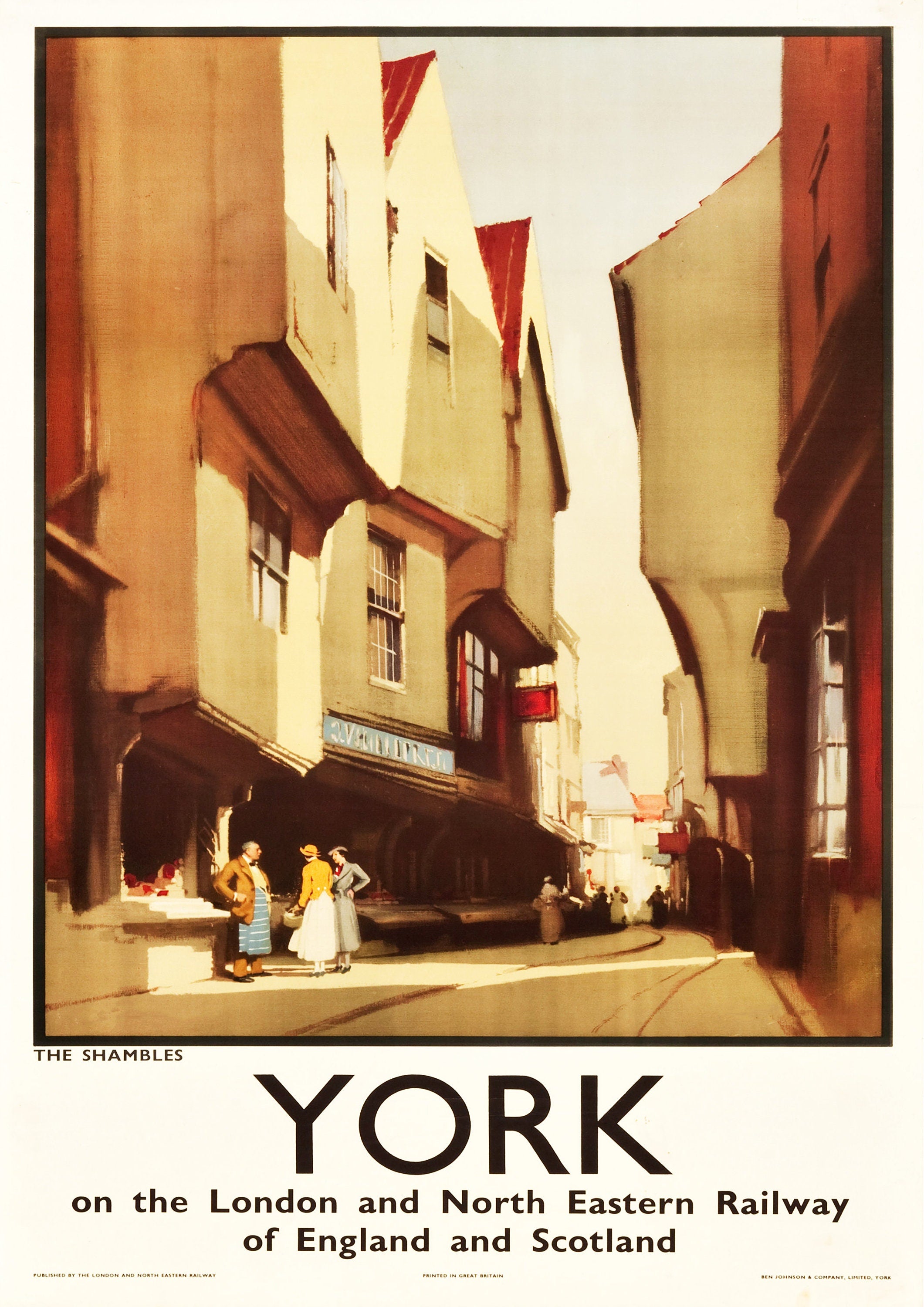 Reproduction Vintage Travel "York", Poster, Home Wall Art, Various Sizes Available