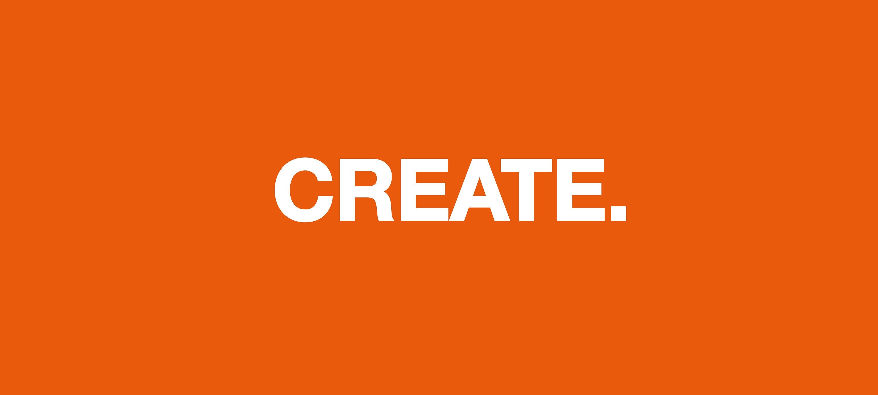 Motivational  "CREATE." Office Wall Decal. Various Sizes Available!